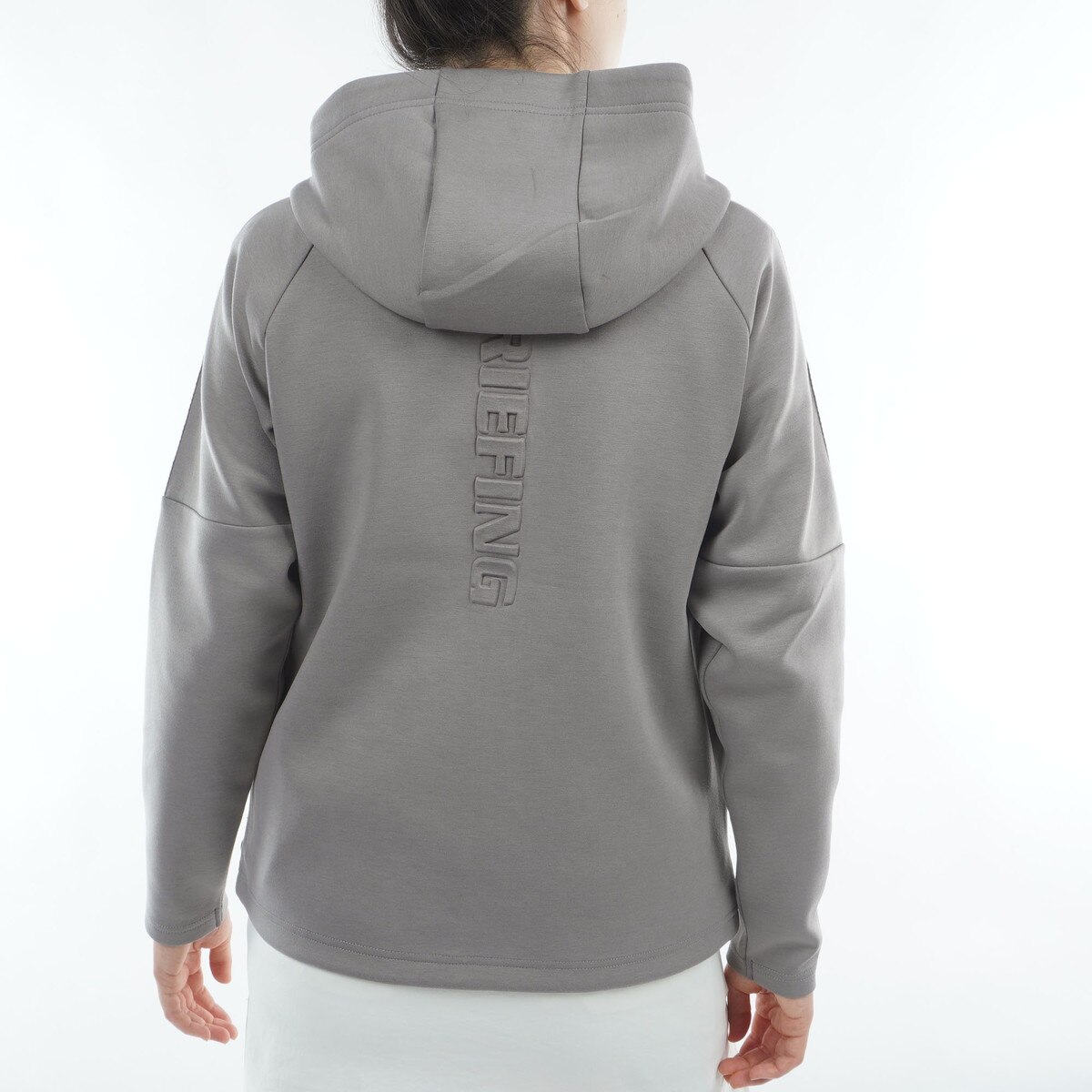 ウォーム ロゴ ライン パーカー レディス(中間着(セーター、トレーナー