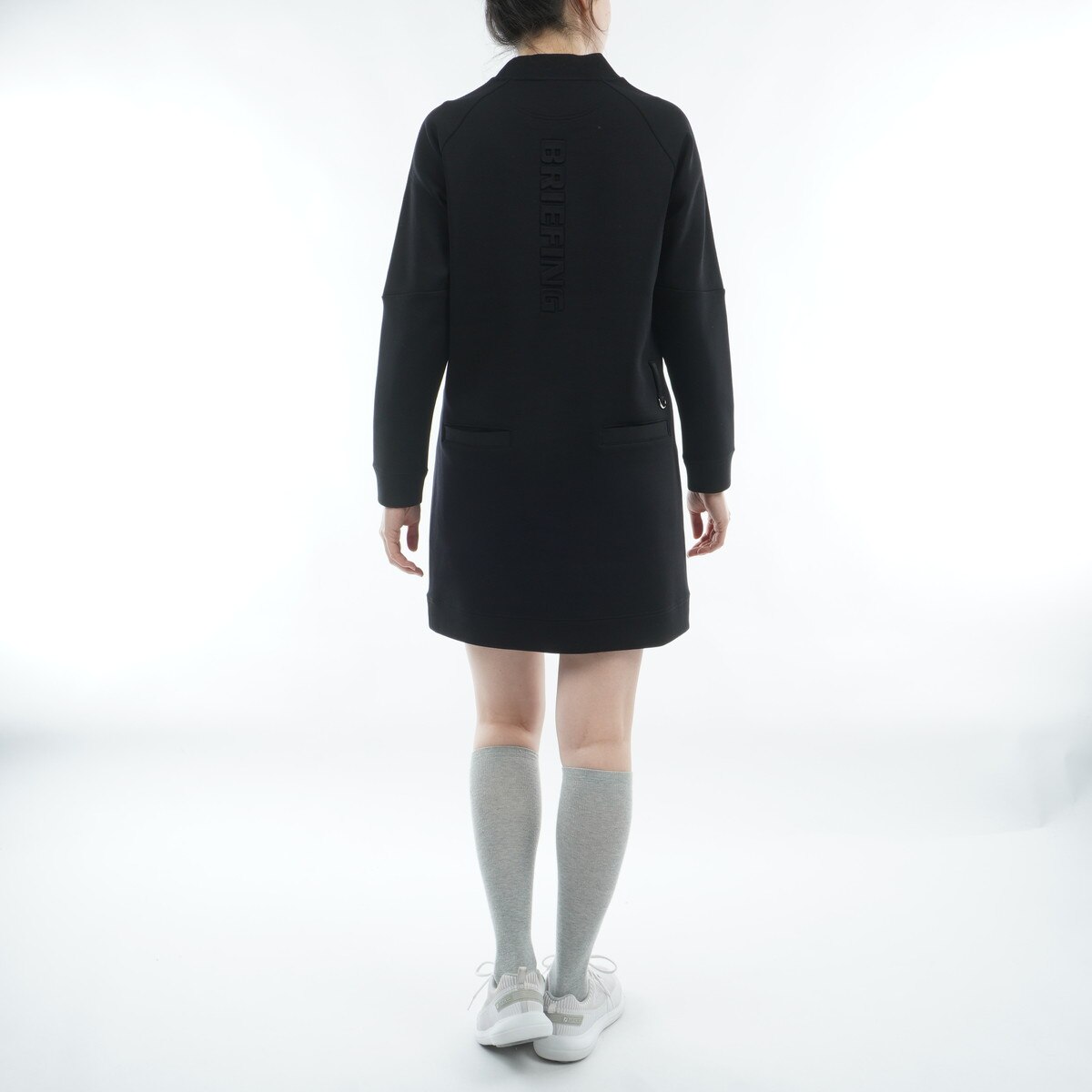 ウォーム ロゴ ライン ハイネック ワンピース レディス(ワンピース