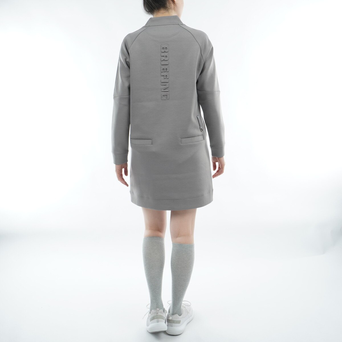 ウォーム ロゴ ライン ハイネック ワンピース レディス(ワンピース