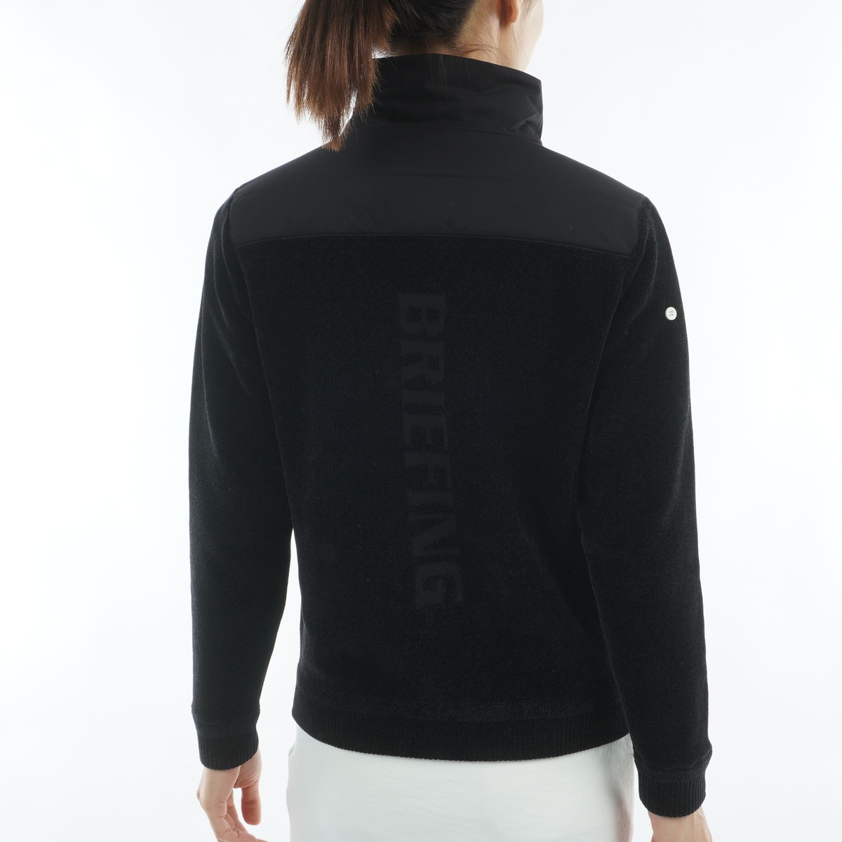 ストレッチ ウインドブロック モールヤーン ニット ブルゾン レディス