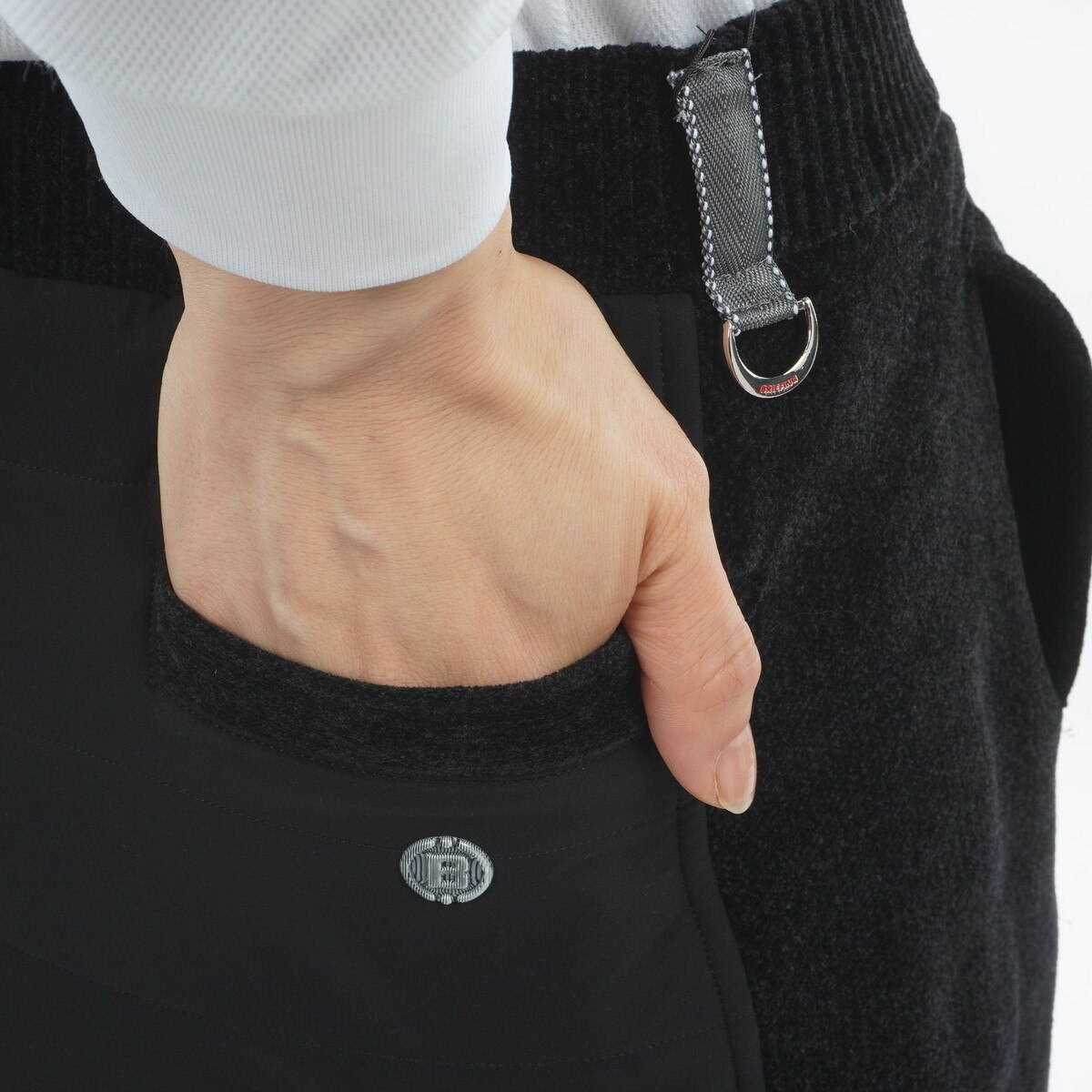 ストレッチ ウインドブロック モールヤーン ニット スカート レディス