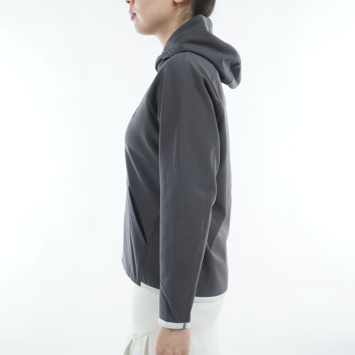 ストレッチ ロゴ フーディー レディス(中間着(セーター、トレーナー