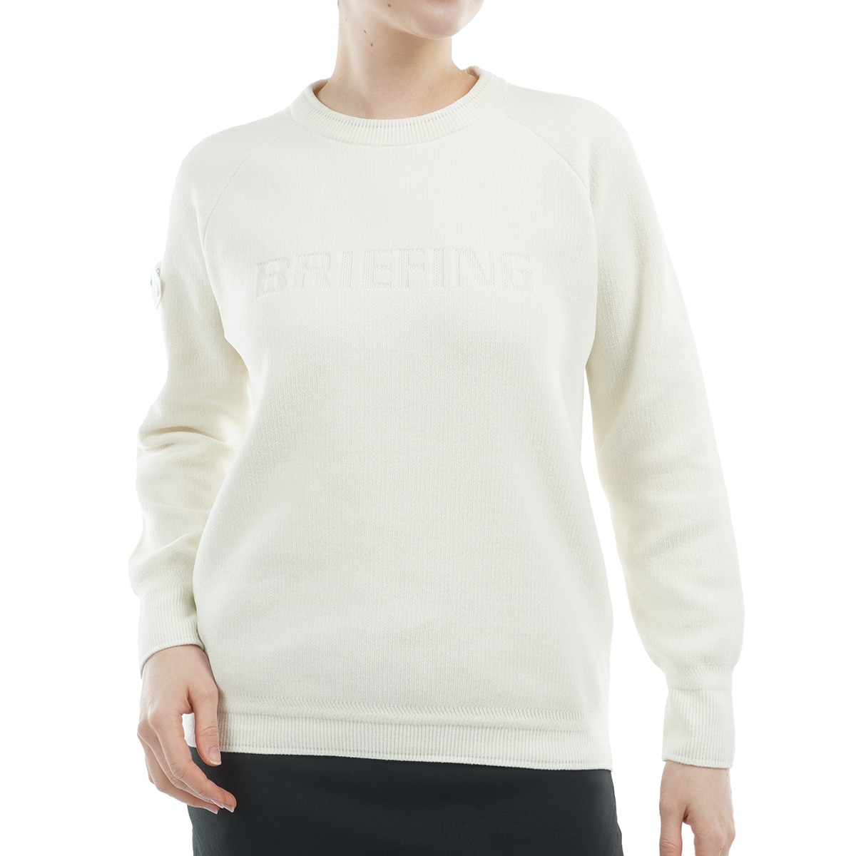 G/FORE ゴルフ レディース クルーネックニット秋新作長袖セーター 美品 ⛳ ゴルフ レディース G/FORE ジーフォア セーター 長袖 トップス