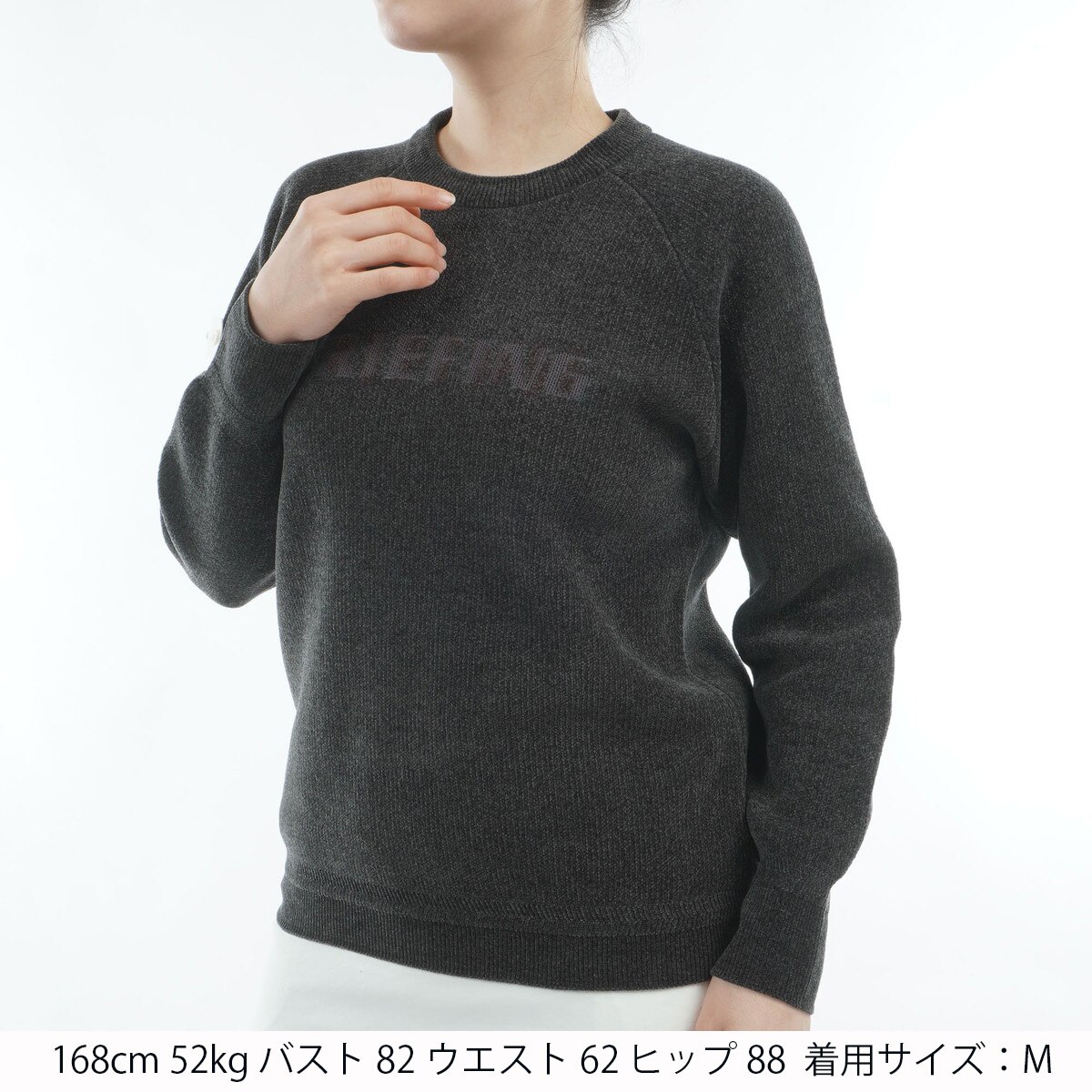 モールヤーン ロゴ クルーネック セーター レディス(中間着(セーター