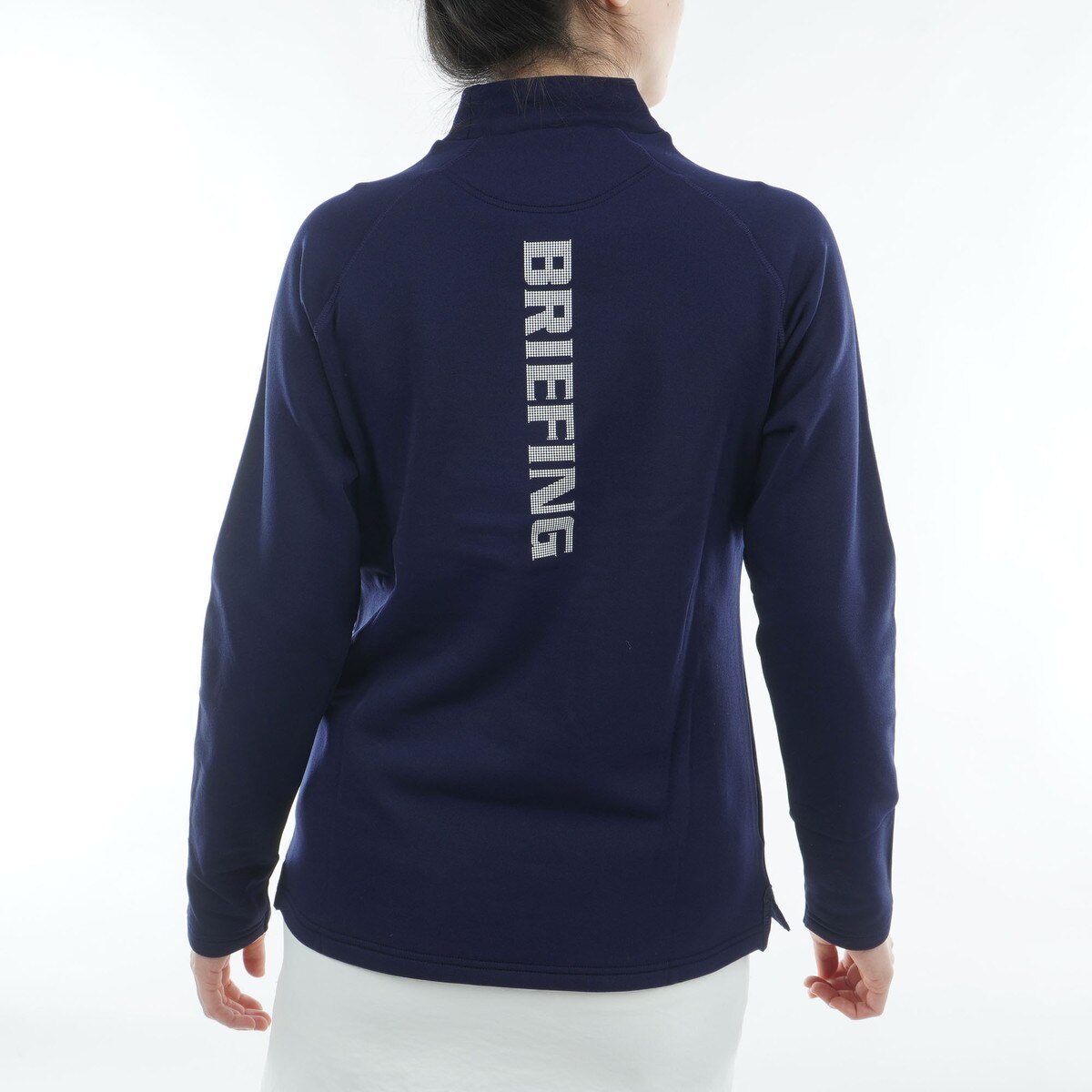 ストレッチ 裏起毛 ウォーム ハイネック長袖シャツ レディス(長袖