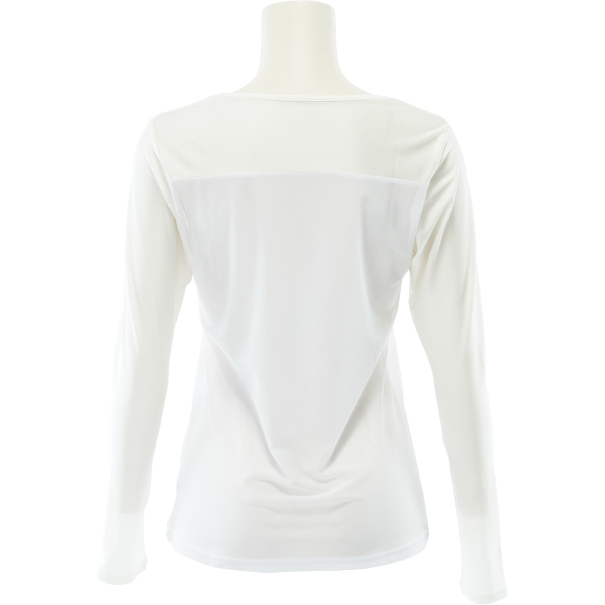 UV 接触冷感 メッシュ切替ラウンドプルオーバー ストレッチ長袖