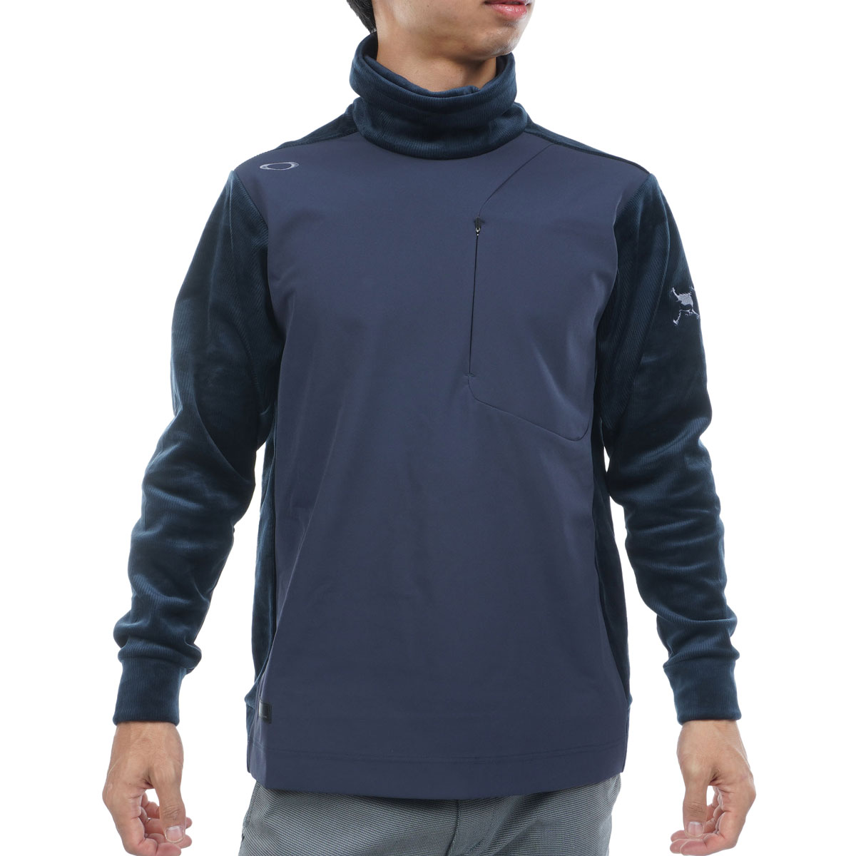 オークリー★ハーフジップ ストレッチ パーカー オリーブ XSサイズ(US) オークリー☆ハーフジップ ストレッチ パーカー オリーブ XS