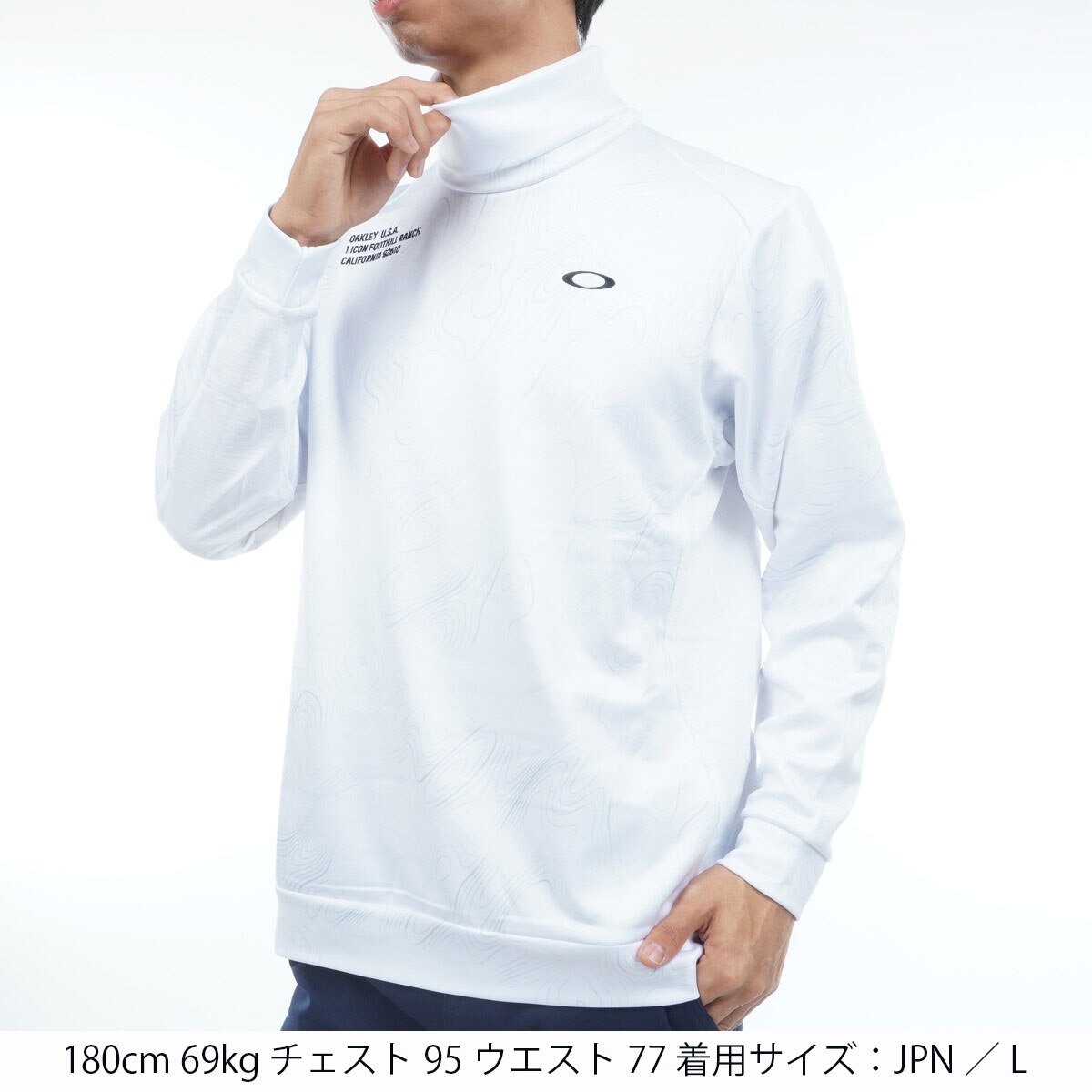 OAKLEY ELEVATION ストレッチ 裏起毛 ハイネック長袖シャツ(長袖シャツ