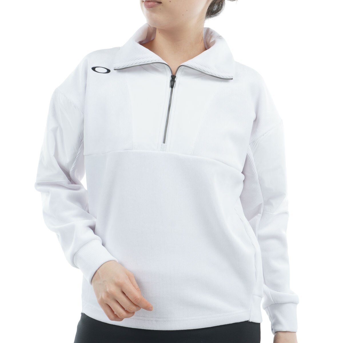 ELEVATE ストレッチ 両面起毛 ハーフジップフリースプルオーバー