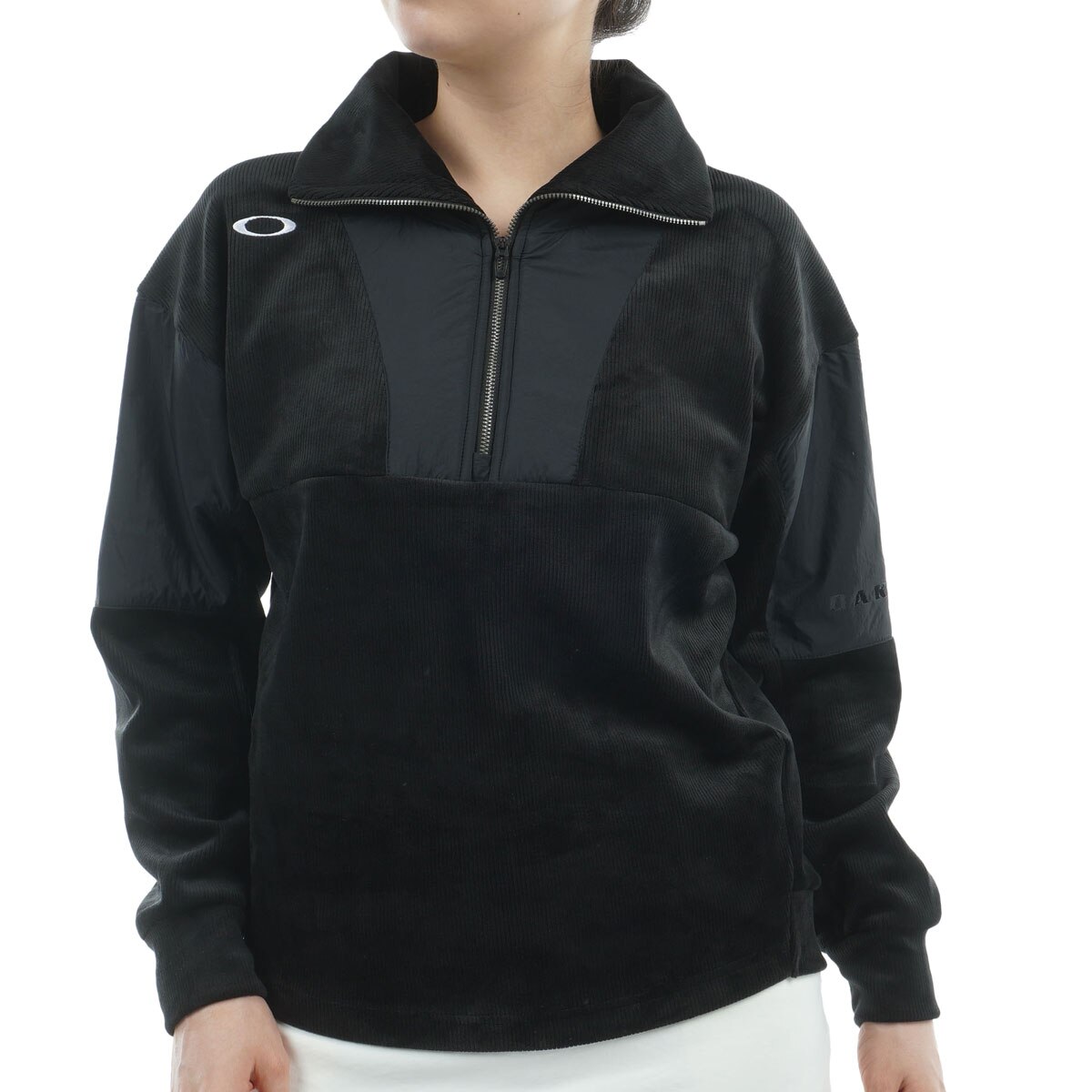 ELEVATE ストレッチ 両面起毛 ハーフジップフリースプルオーバー