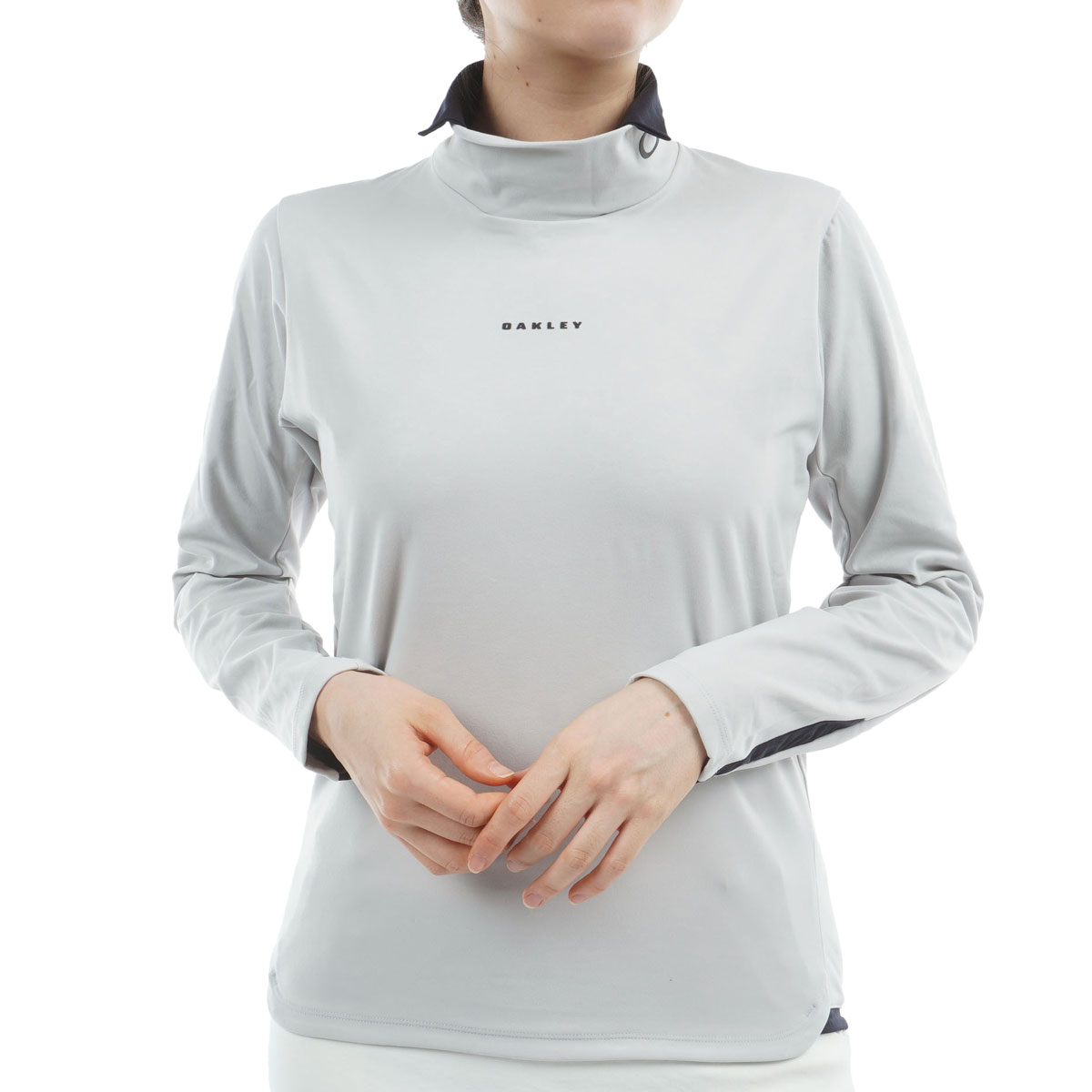 オークリー　OAKLEY　ELEVATE EMBOSSED 長袖ハイネックシャツ　レディス ELEVATE EMBOSSED 長袖ハイネックシャツ レディス(長袖シャツ