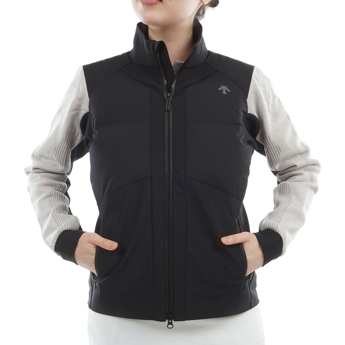 最新作 デサントゴルフ ダウン ブルゾン ジップ ブラック ハイネック 最新作 デサントゴルフ ダウン ブルゾン ジップ ブラック