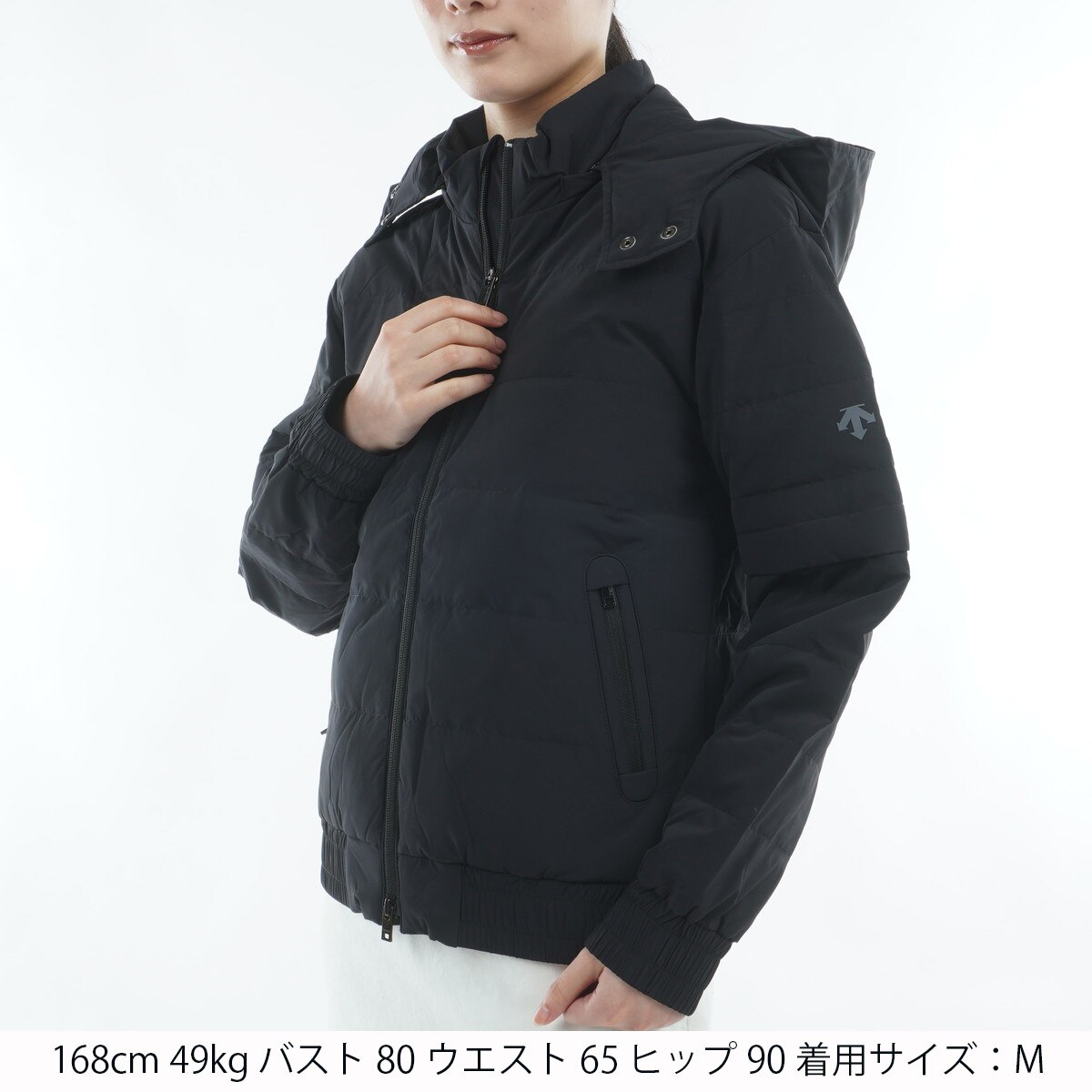 フード 袖取り外し可 撥水防風 4WAYデタッチャブルダウンジャケット