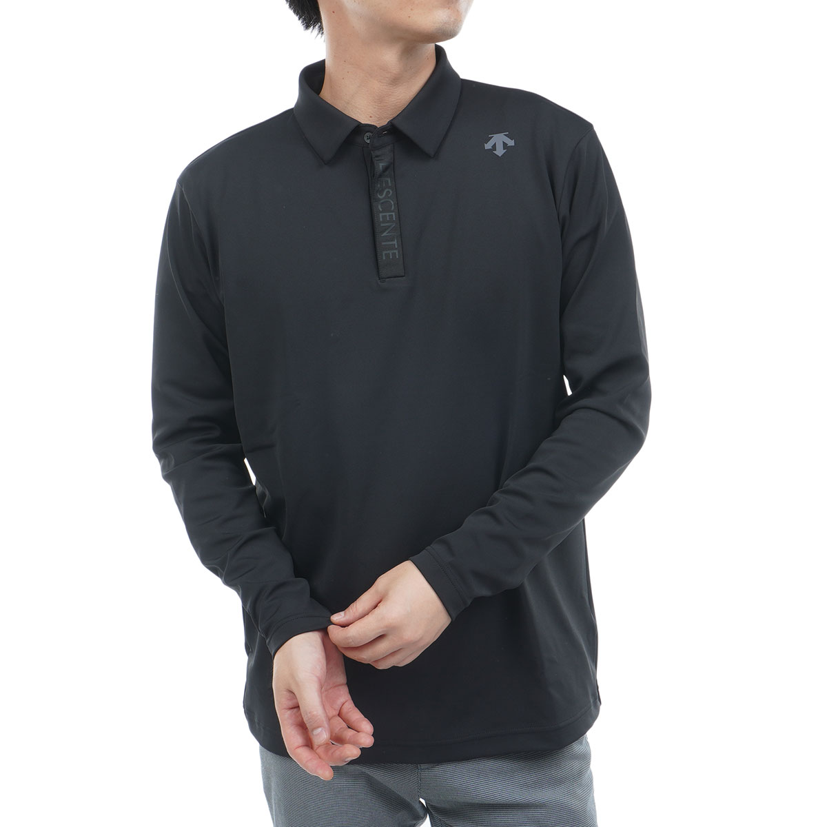 ストレッチ 防風 裏起毛 長袖ポロシャツ(長袖シャツ・ポロシャツ