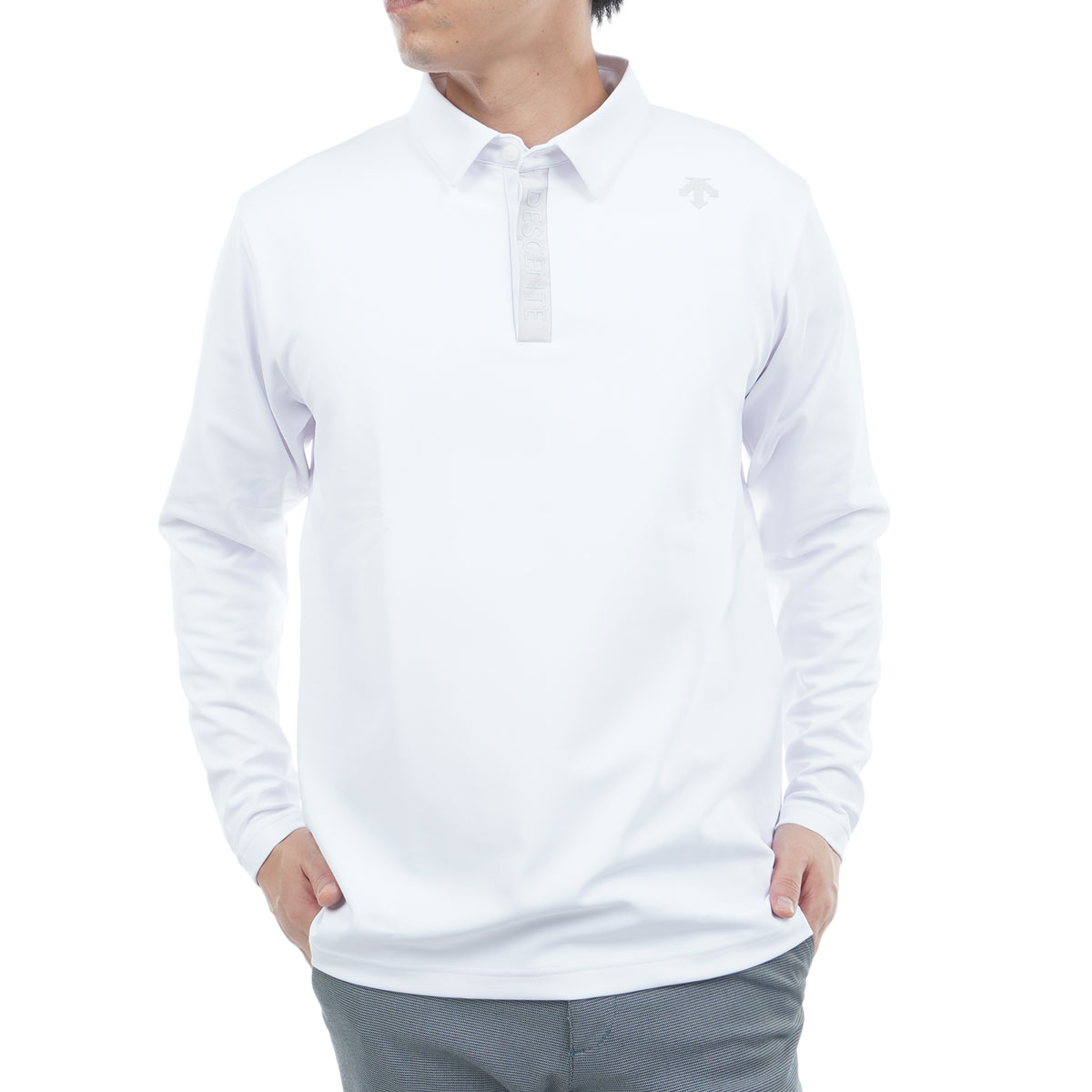 ストレッチ 防風 裏起毛 長袖ポロシャツ(長袖シャツ・ポロシャツ