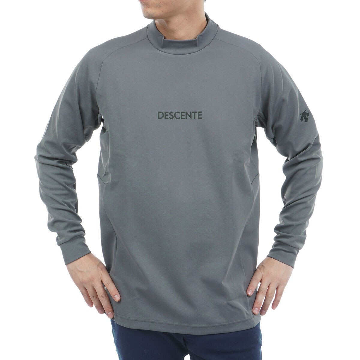 デサントゴルフ 長袖 DESCENTE ゴルフ用 長袖ハーフジップ M