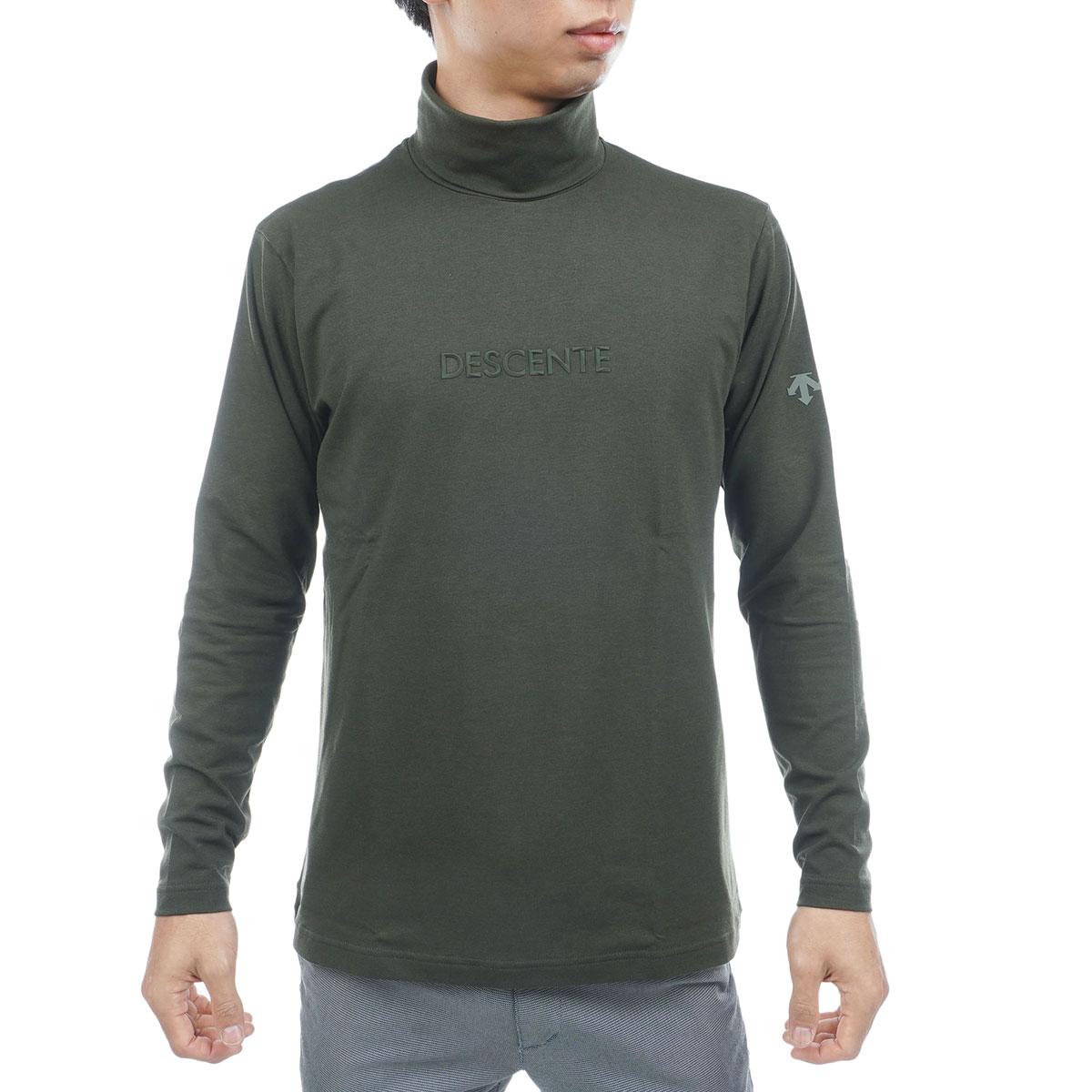 ストレッチ ベア天竺裏起毛タートルネック長袖シャツ(長袖シャツ