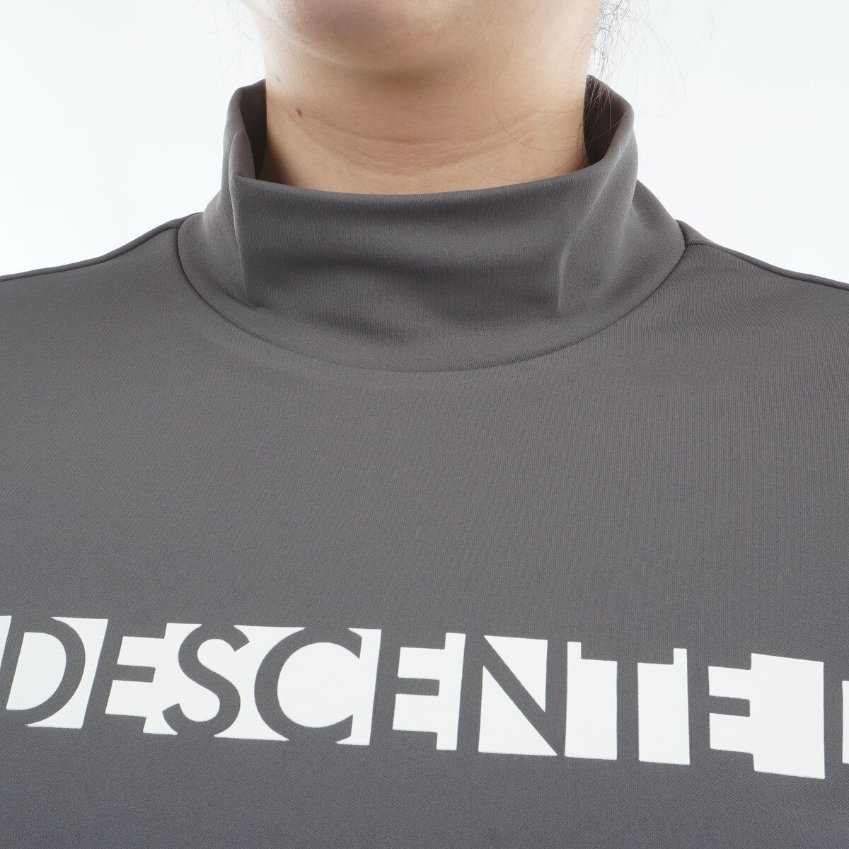 ストレッチ 裏起毛 防風ベアスムースモックネック長袖シャツ レディス