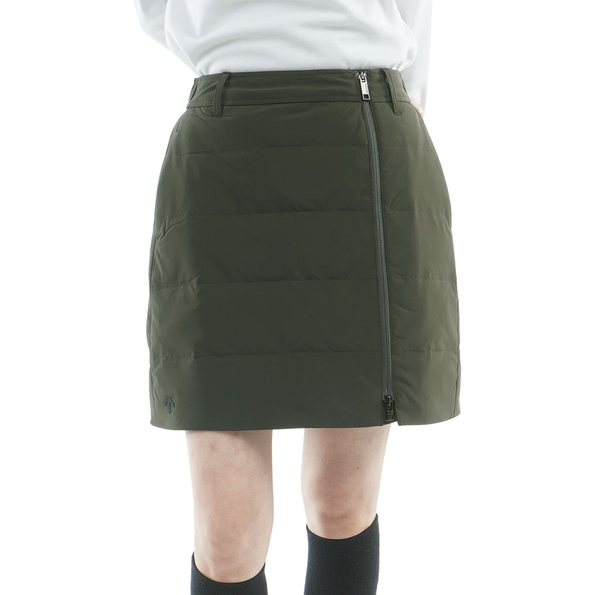 DESCENTE GOLF ダウンジャケット S ダウンスカートS Sセット 撥水防風後ろウエストゴムフルジップダウンスカート レディス(スカート