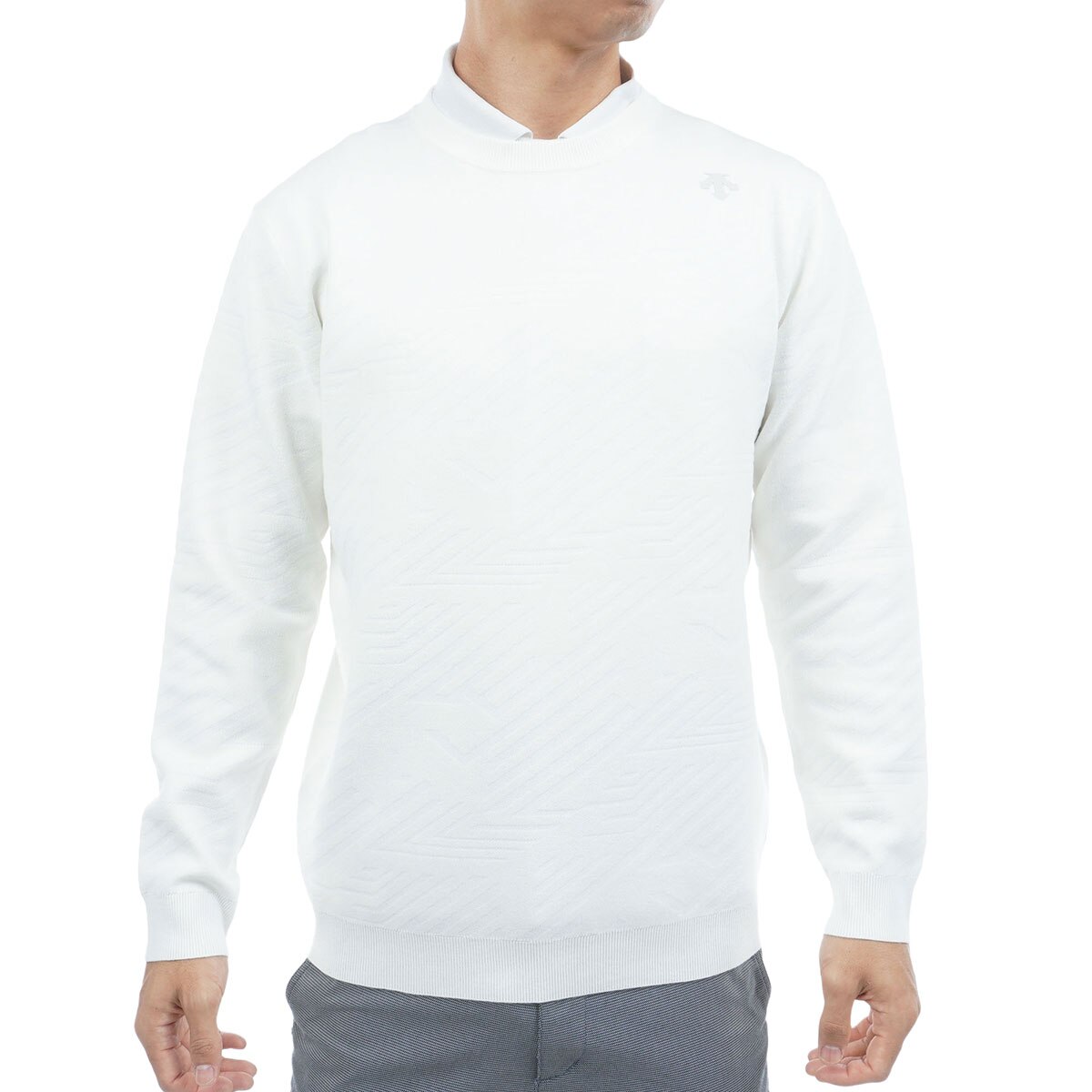 デサントゴルフ(DESCENTEGOLF) ウィンドペンクルーネックセーター デサントゴルフ DESCENTE ゴルフ ジャカードクルーネックセーター