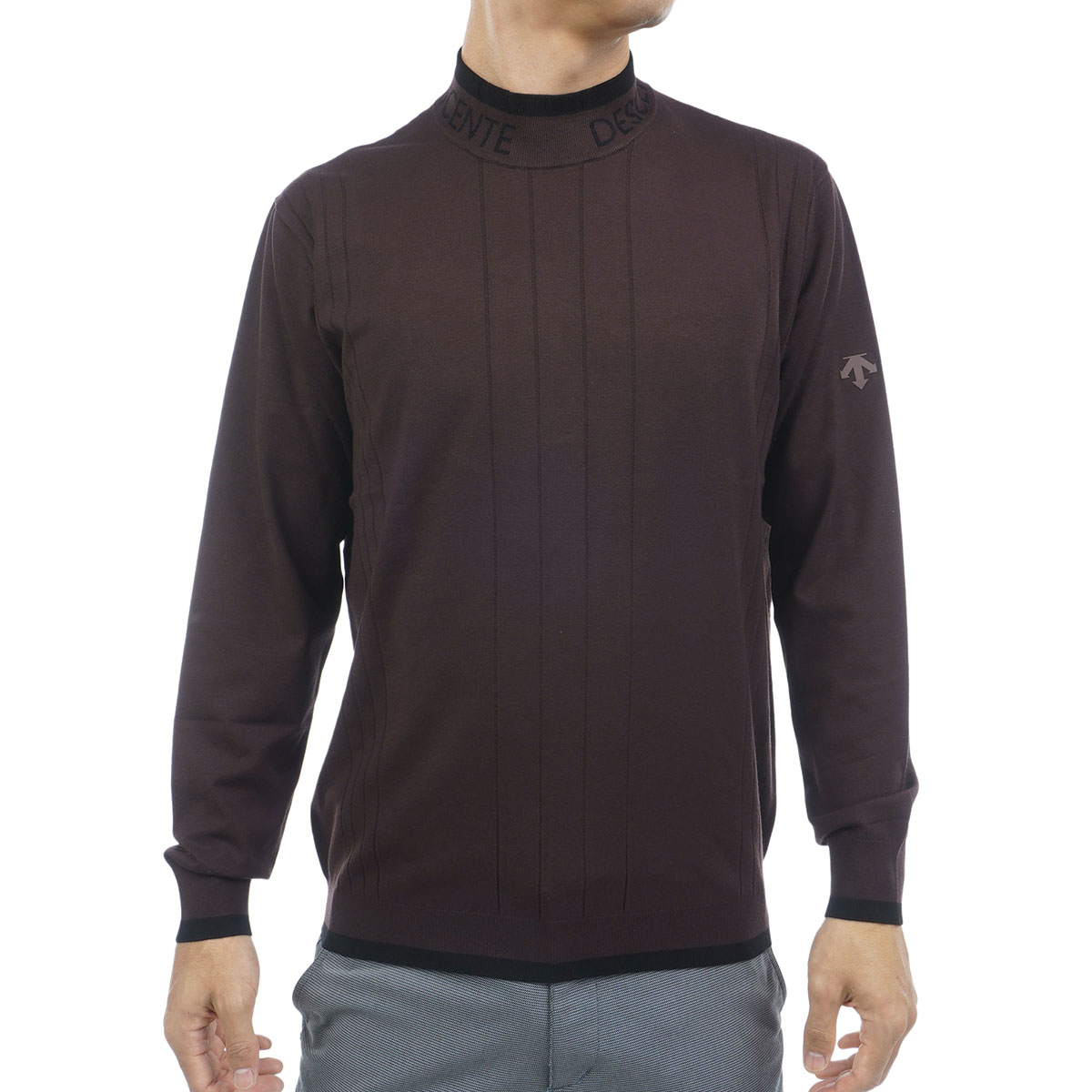 新品タグ付き！デサントゴルフ クルーネックセーター DESCENTE GOLF DESCENTE GOLF デサントゴルフ DGMJJL02 切替 ニットセーター