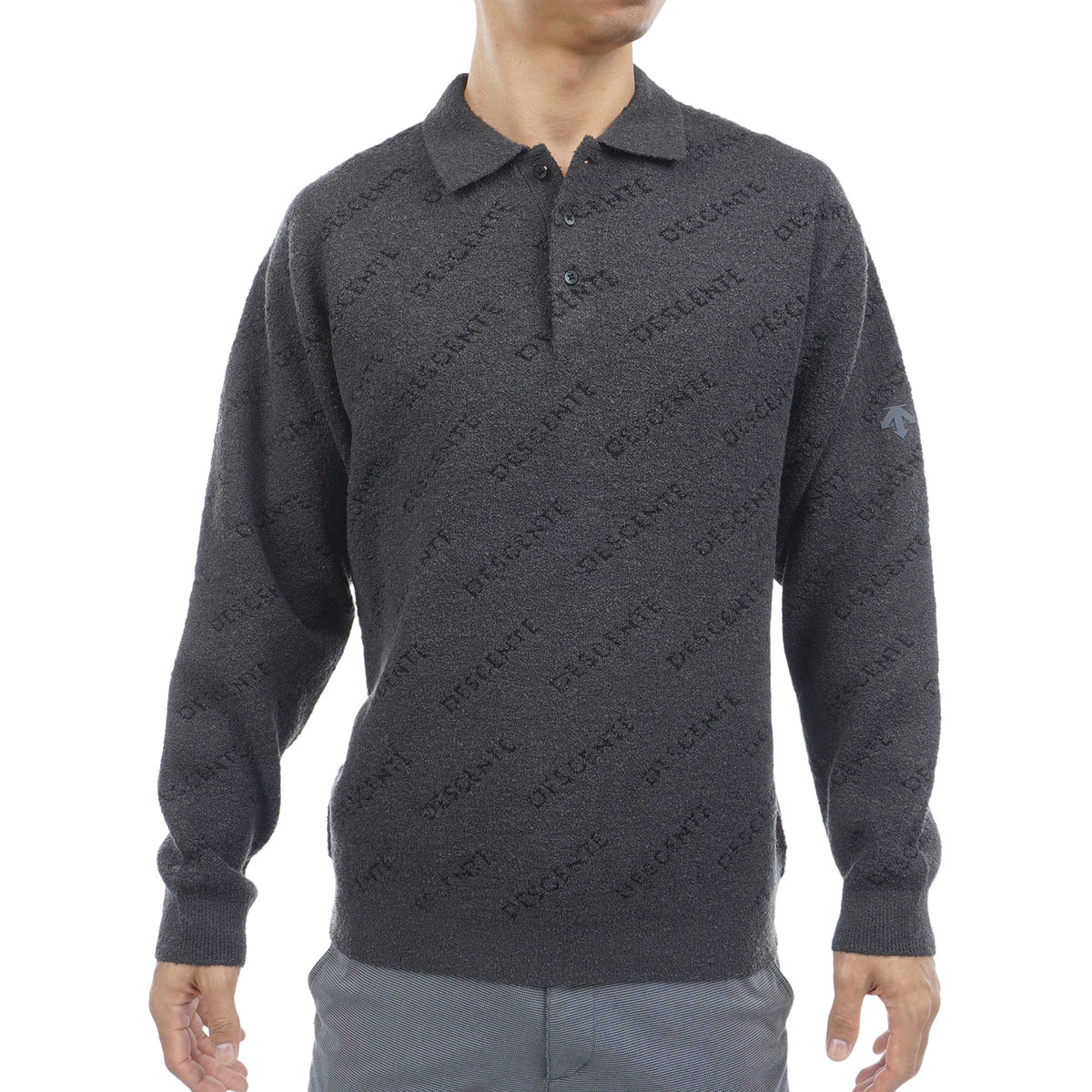 coco 中古 デサントゴルフ DESCENTE GOLF メンズ セーター M 黒 ブラック 長袖クルーネック ニット coco 中古 デサントゴルフ DESCENTE GOLF メンズ セーター M 黒