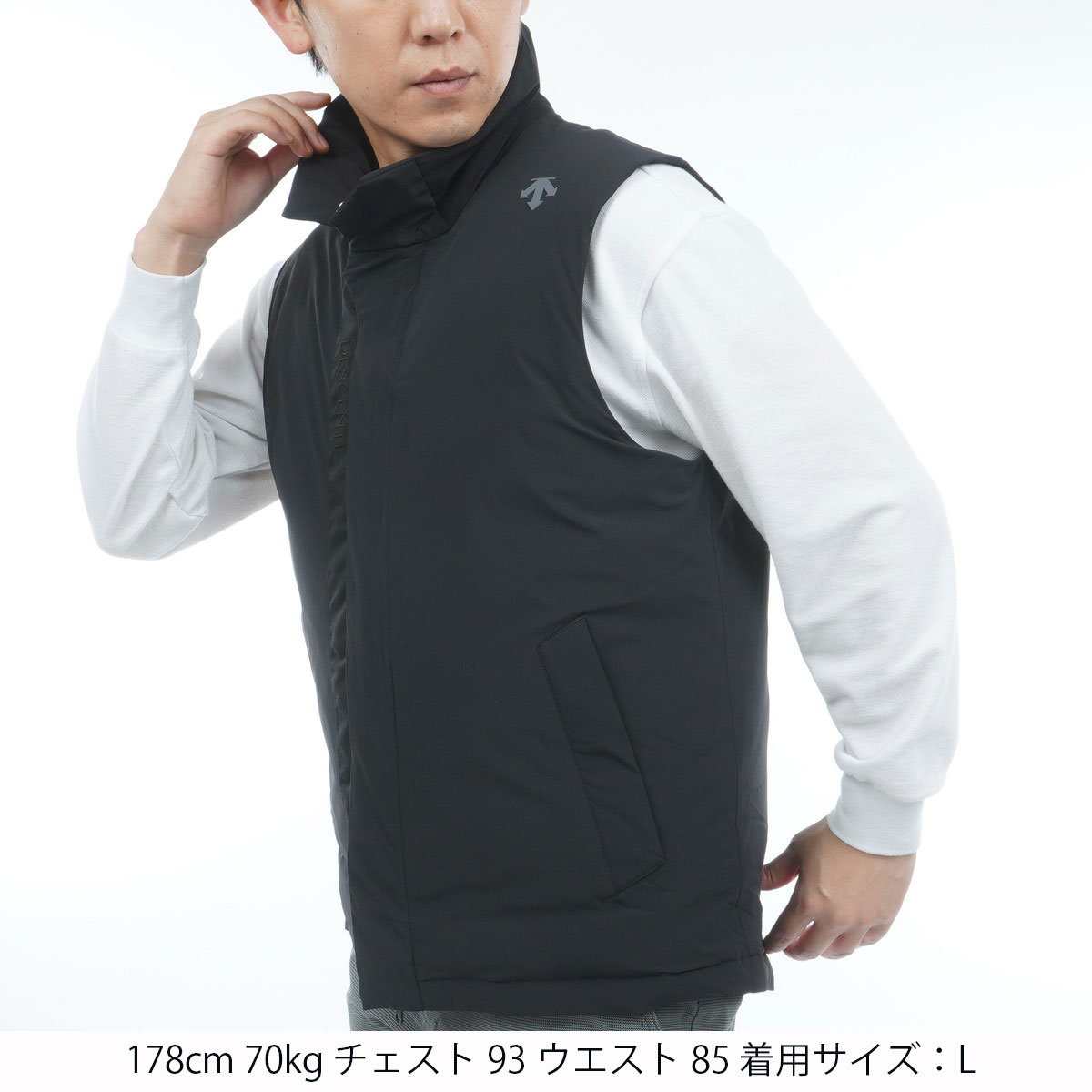 ストレッチ ステンカラーダウンベスト(ベスト)|DESCENTE GOLF(デサント