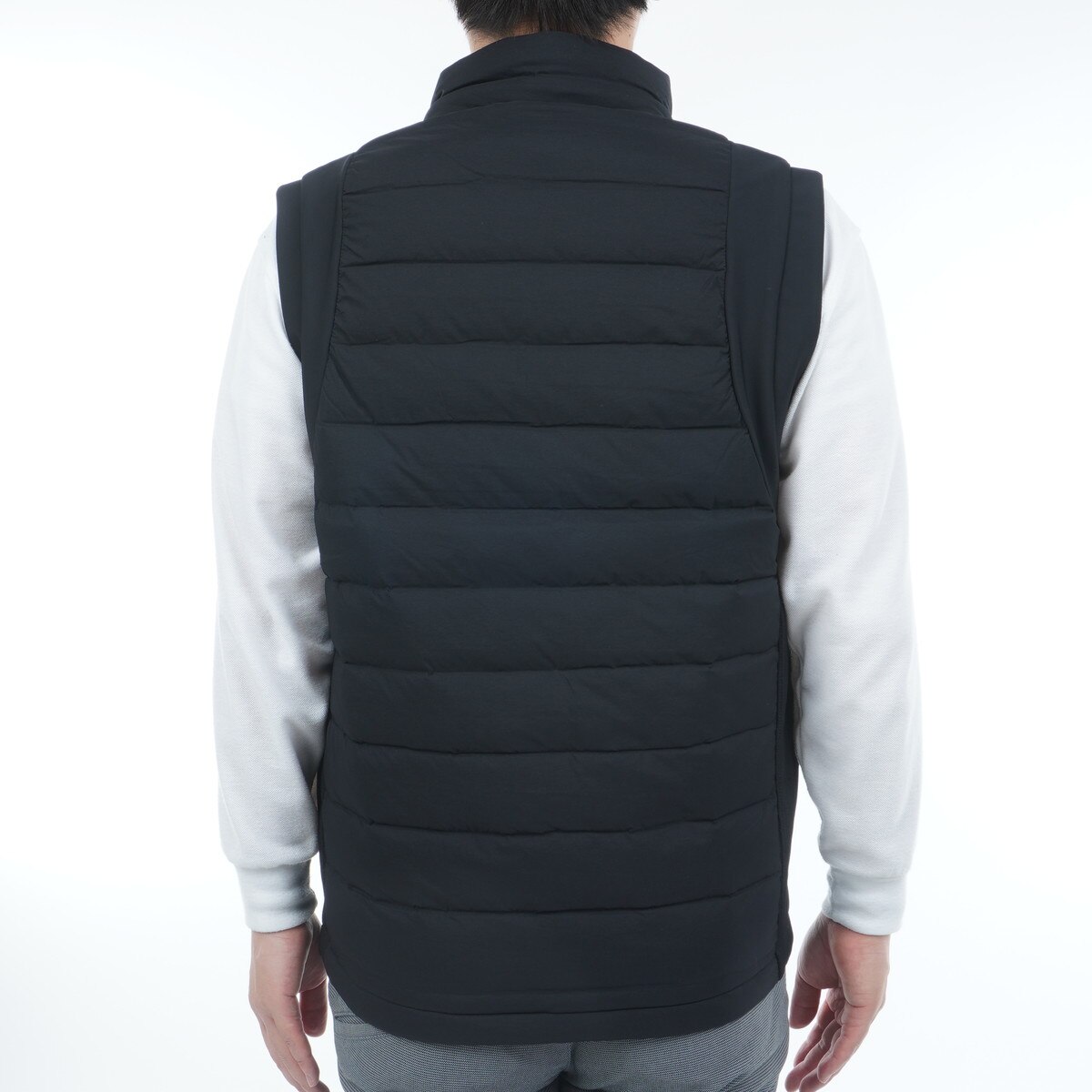 ストレッチ 接結ハイブリッドフルジップダウンベスト(ベスト