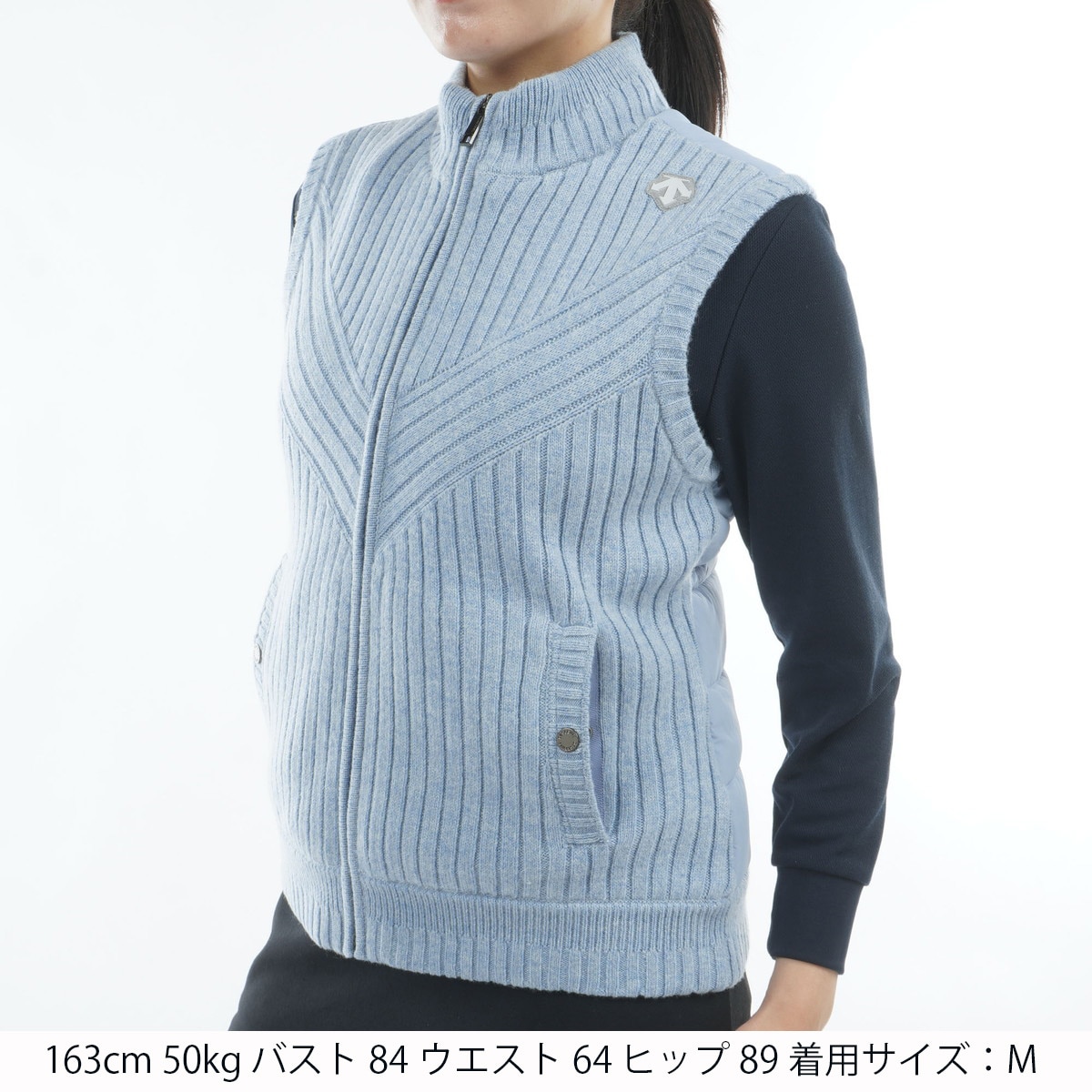 デサントゴルフ☆ベスト デサントゴルフ DESCENTE ゴルフ 防風ニットハイブリッド