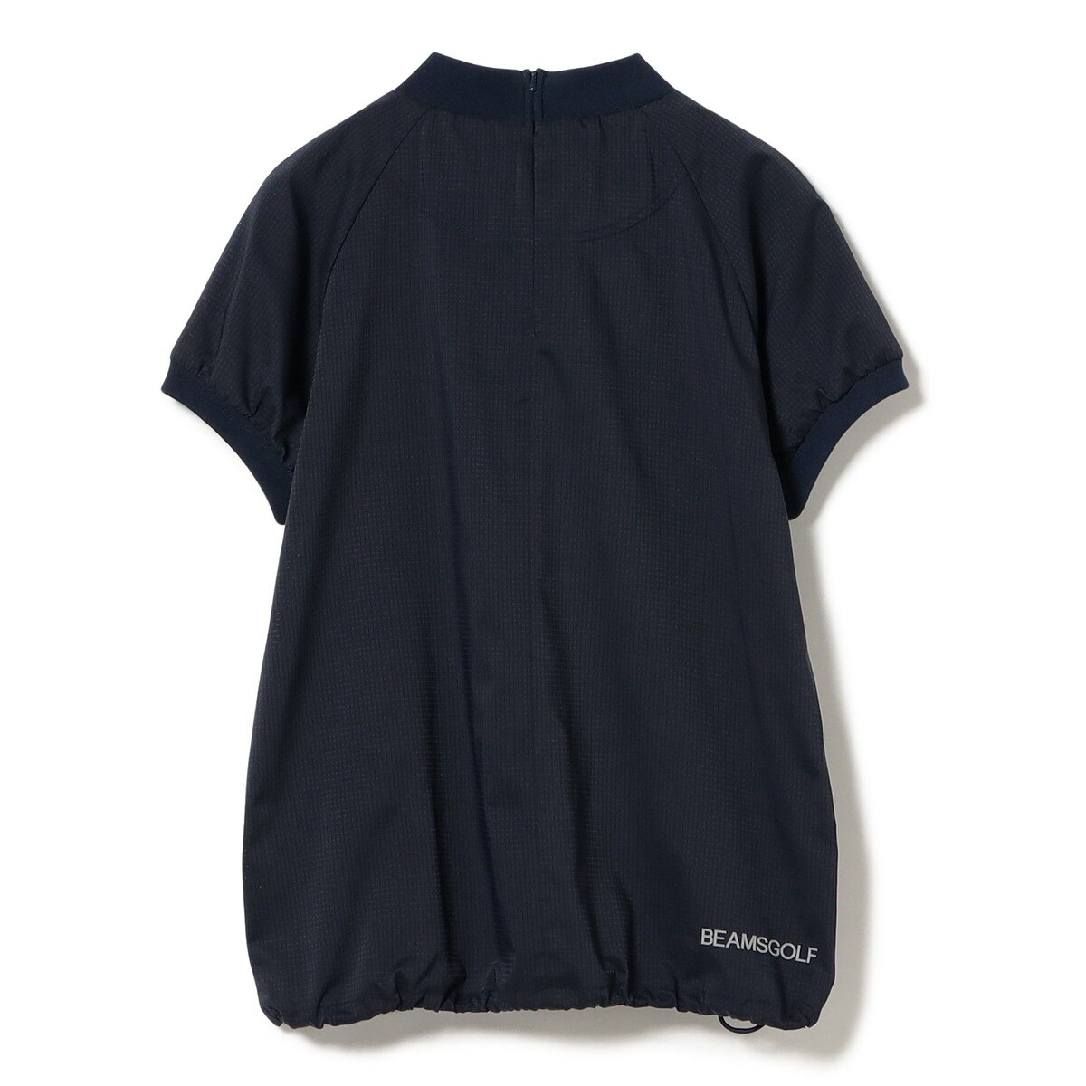 極美品■ビームスゴルフ ORANGE LABEL 半袖 モックネック シャツ■Ｌ BEAMS GOLF（ビームス ゴルフ）ORANGE LABEL / シャドーロゴ