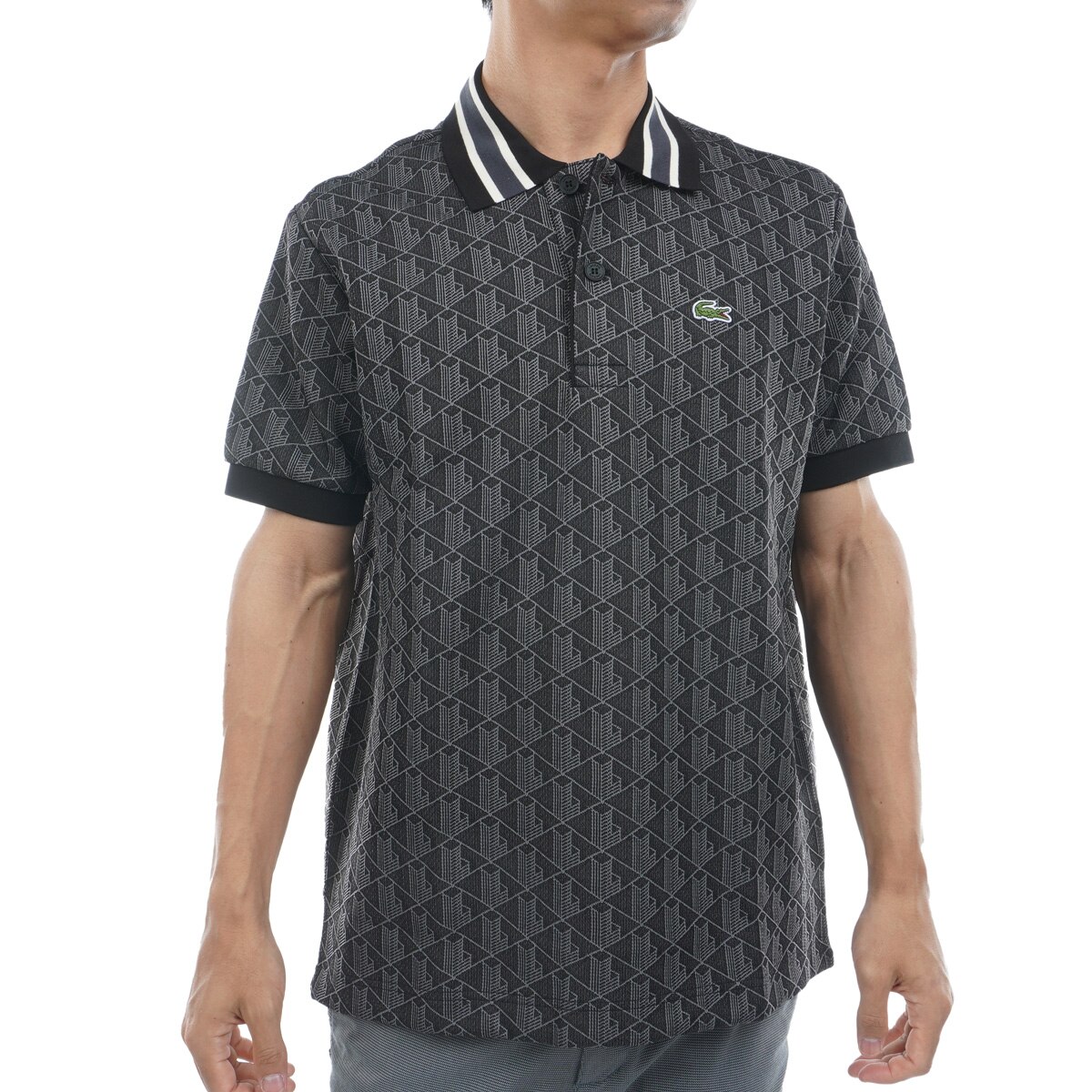 モノグラムジャカード半袖ポロシャツ(半袖シャツ・ポロシャツ)|LACOSTE