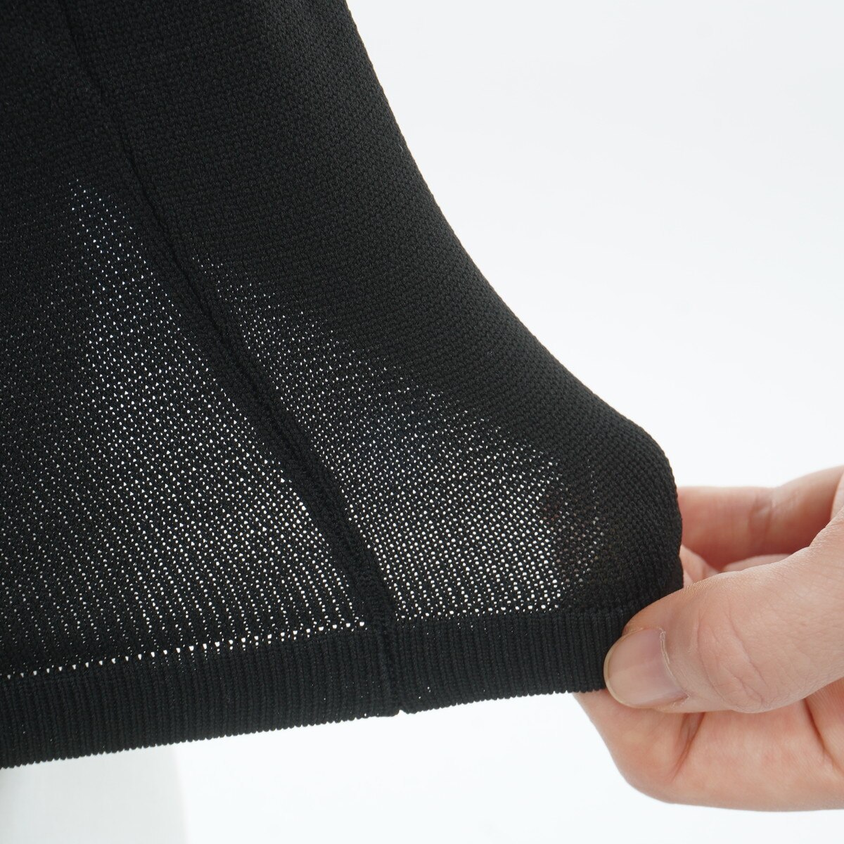 ボーダー切替ニット半袖シャツ レディス(半袖シャツ・ポロシャツ