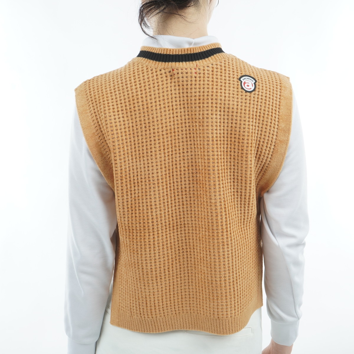 【新品未使用】archivio メッシュベスト スカート サイズ38 モールニットメッシュベスト レディス(ベスト)|archivio(アルチビオ