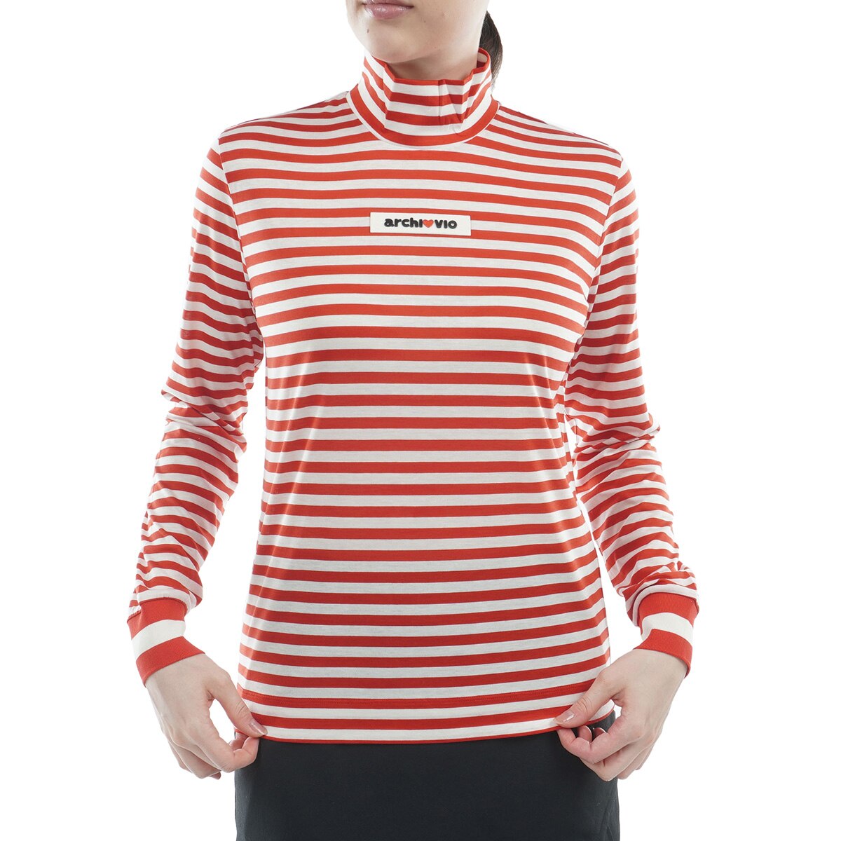 リヨセル天竺ボーダープルオーバー長袖シャツ レディス(長袖シャツ