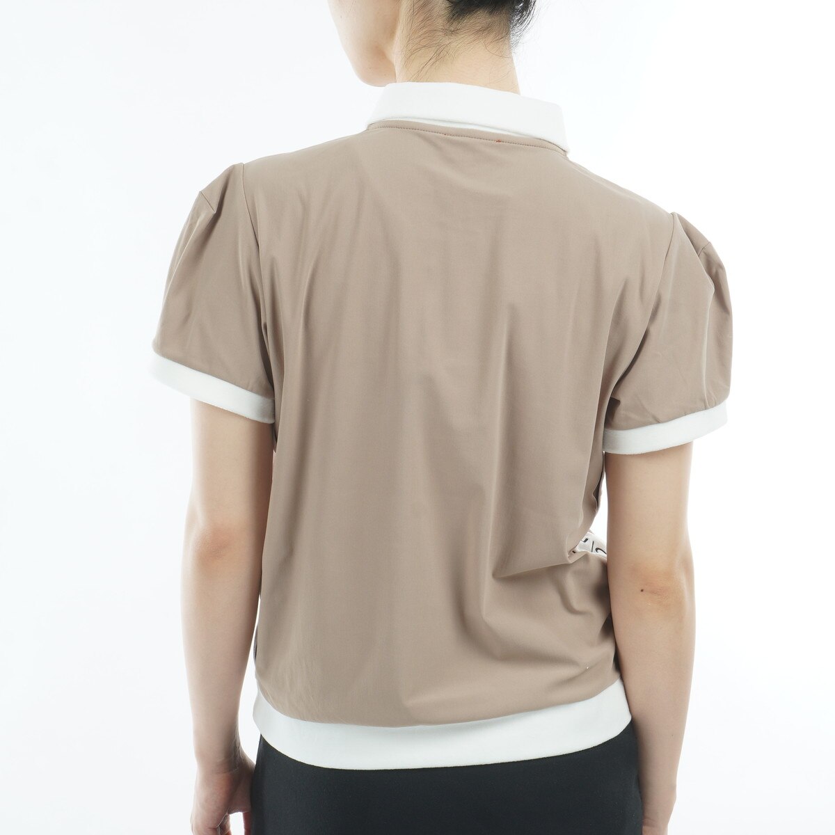 綿ベロア切替UV冷感半袖ポロシャツ レディス(半袖シャツ・ポロシャツ