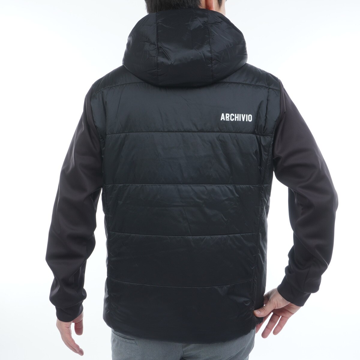 アルチビオアウター archivio ゴルフ メンズ アルチビオ 異素材切替中綿撥水ブルゾン