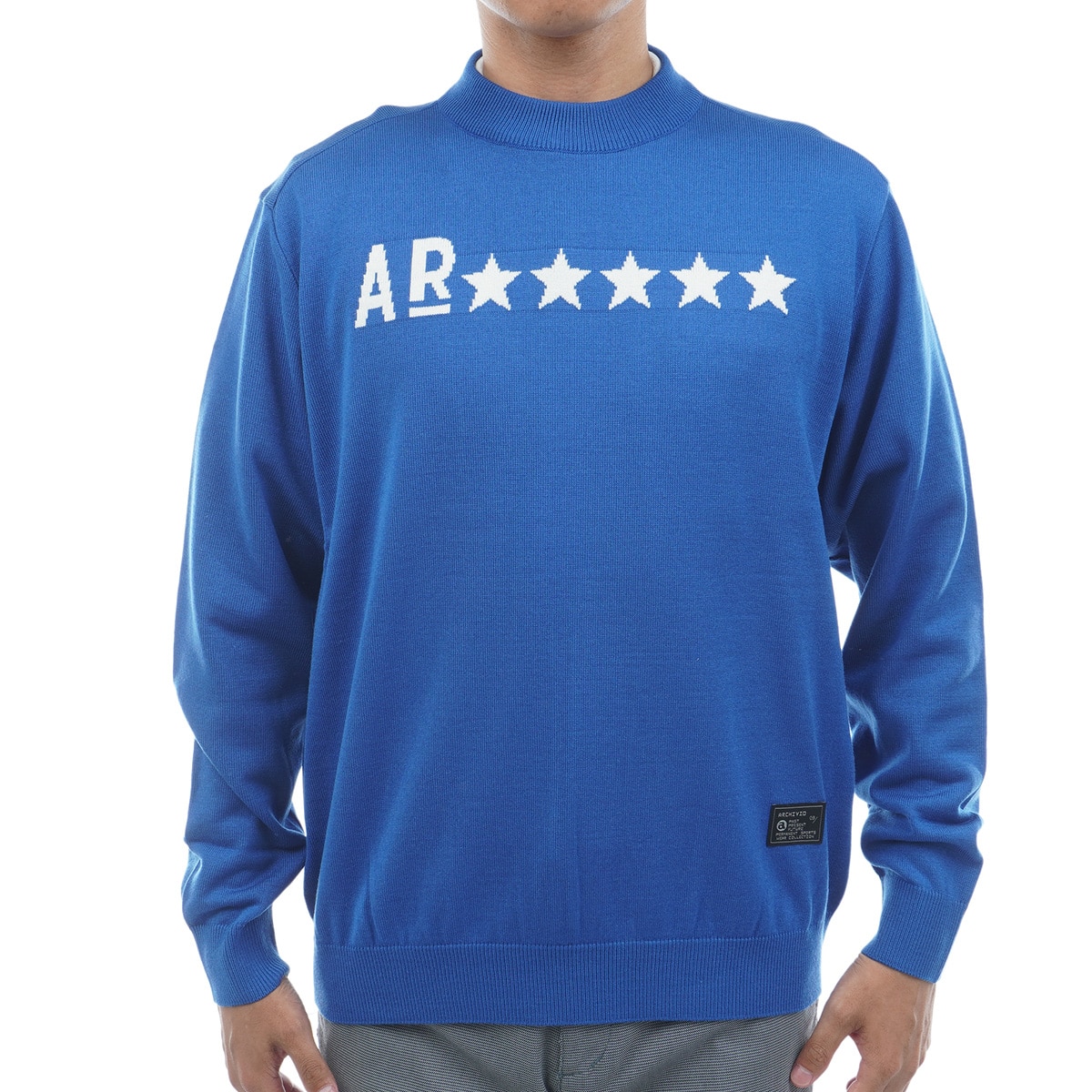 アルチビオ　ARCHIVIO 青色ハイネック 長袖 サイズ50 アルチビオ ARCHIVIO 青色ハイネック 長袖 サイズ50