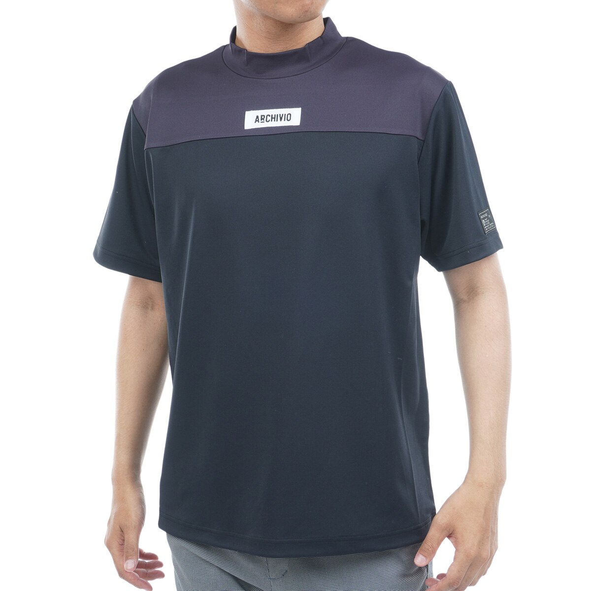 胸切替UV冷感プルオーバー半袖シャツ(半袖シャツ・ポロシャツ