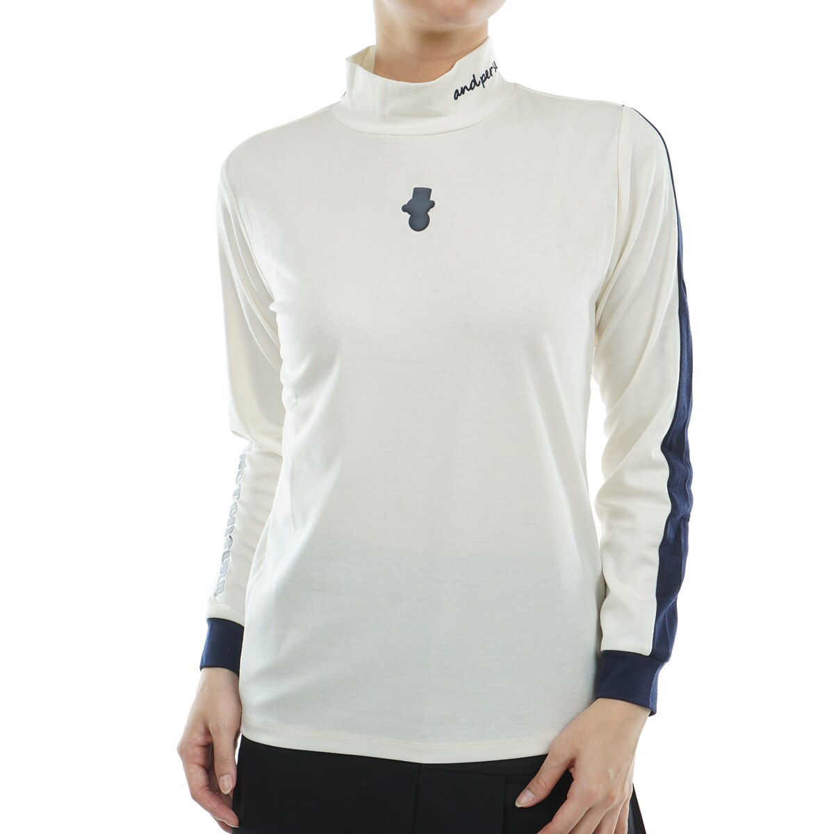 【新品】and per se ウールmixメリノ ストレッチ ハイネック長袖 セール・アウトレット】ウールmixメリノ ストレッチ ハイネック