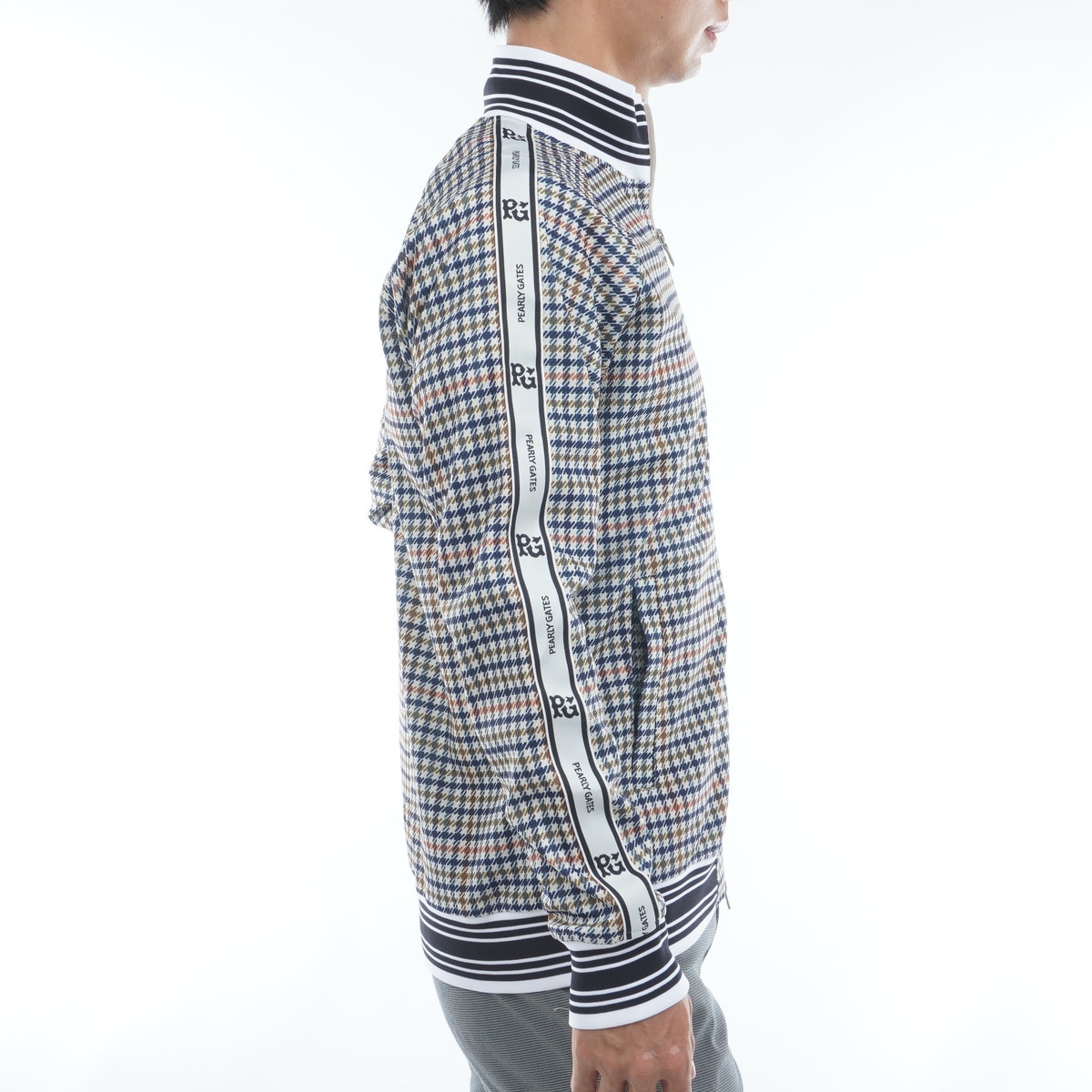 PEARLY GATES パーリーゲイツ ダブルジップブルゾン　グレンチェック PEARLY GATES パーリーゲイツ ダブルジップブルゾン グレン