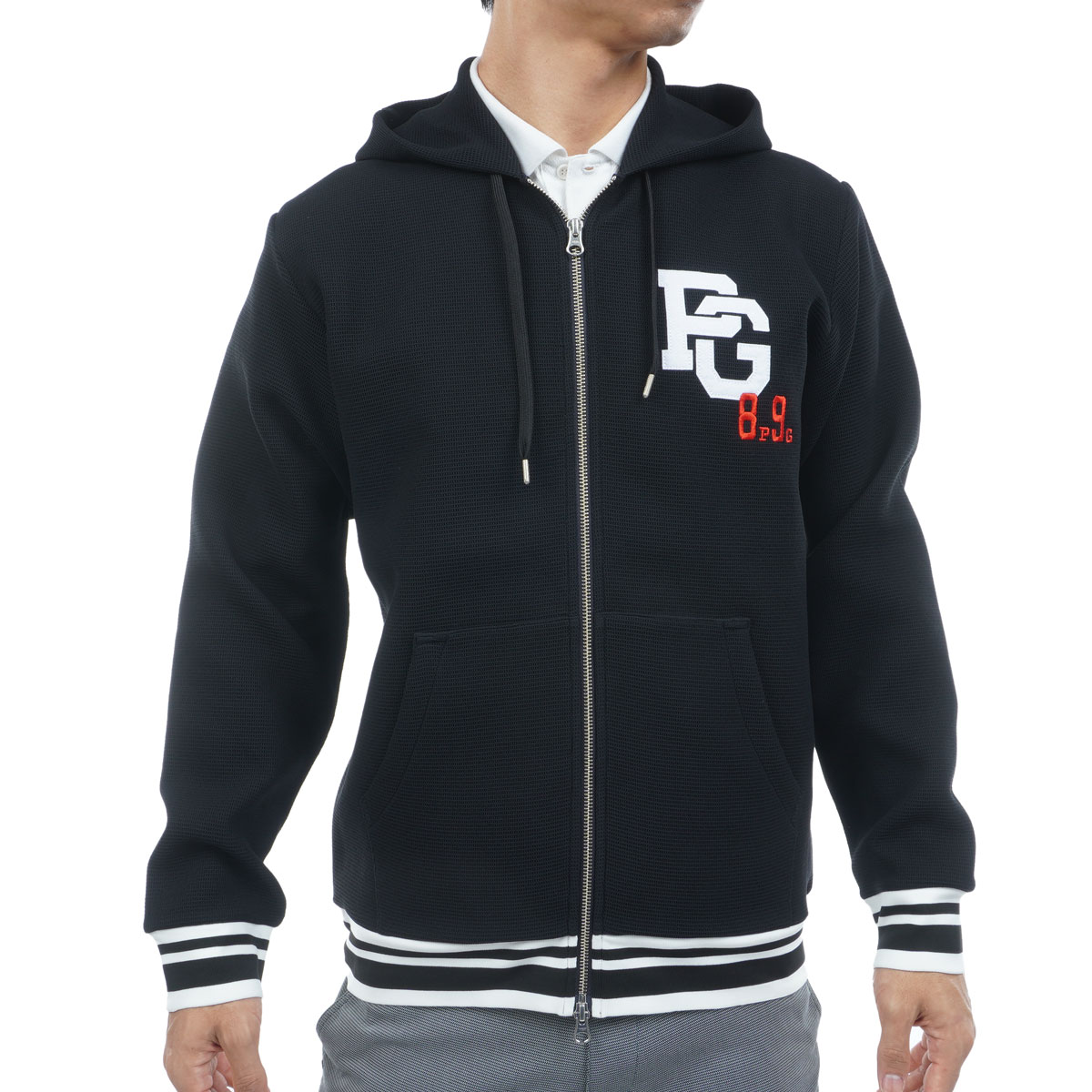 パーリーゲイツ ジップパーカー 楽天市場】【美品】パーリーゲイツ ジップパーカー 白×ネイビー