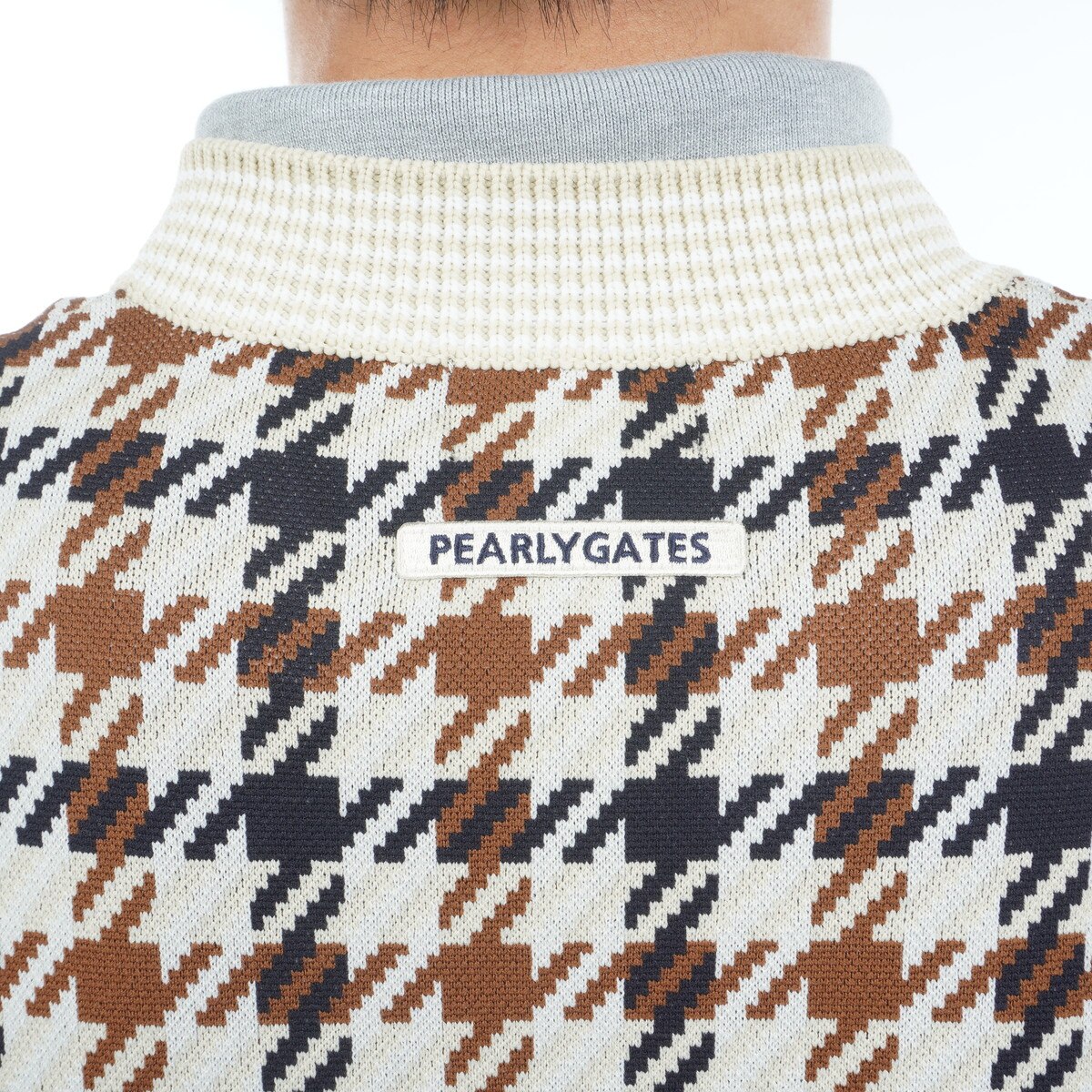 ジャカードガンクラブチェック柄 ニットベスト(ベスト)|PEARLY GATES