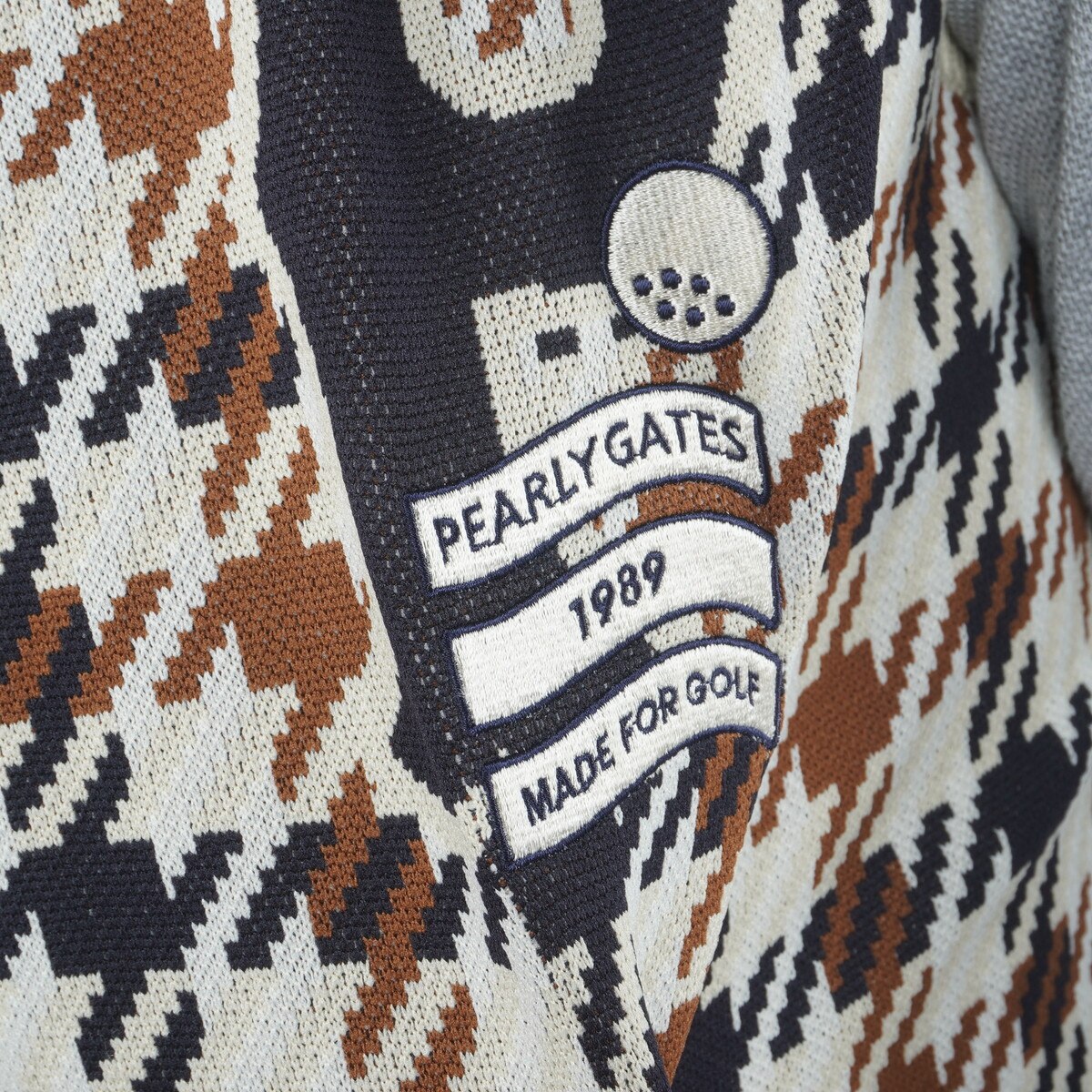 ジャカードガンクラブチェック柄 ニットベスト(ベスト)|PEARLY GATES