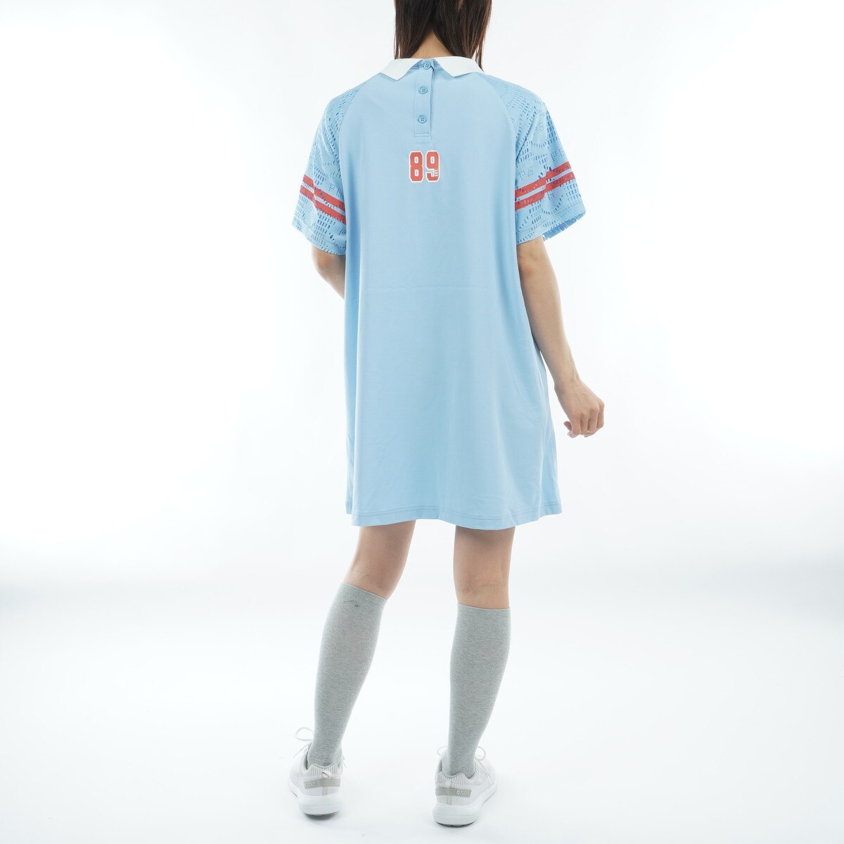 ストレッチ 鹿の子×ニコレースワンピース レディス(ワンピース