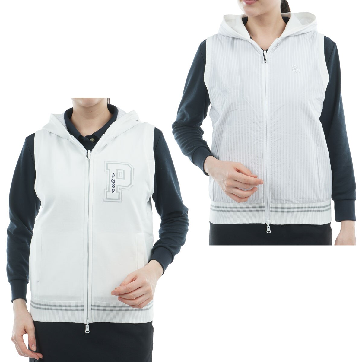 ジャカード リバーシブルニットベスト レディス(ベスト)|PEARLY GATES