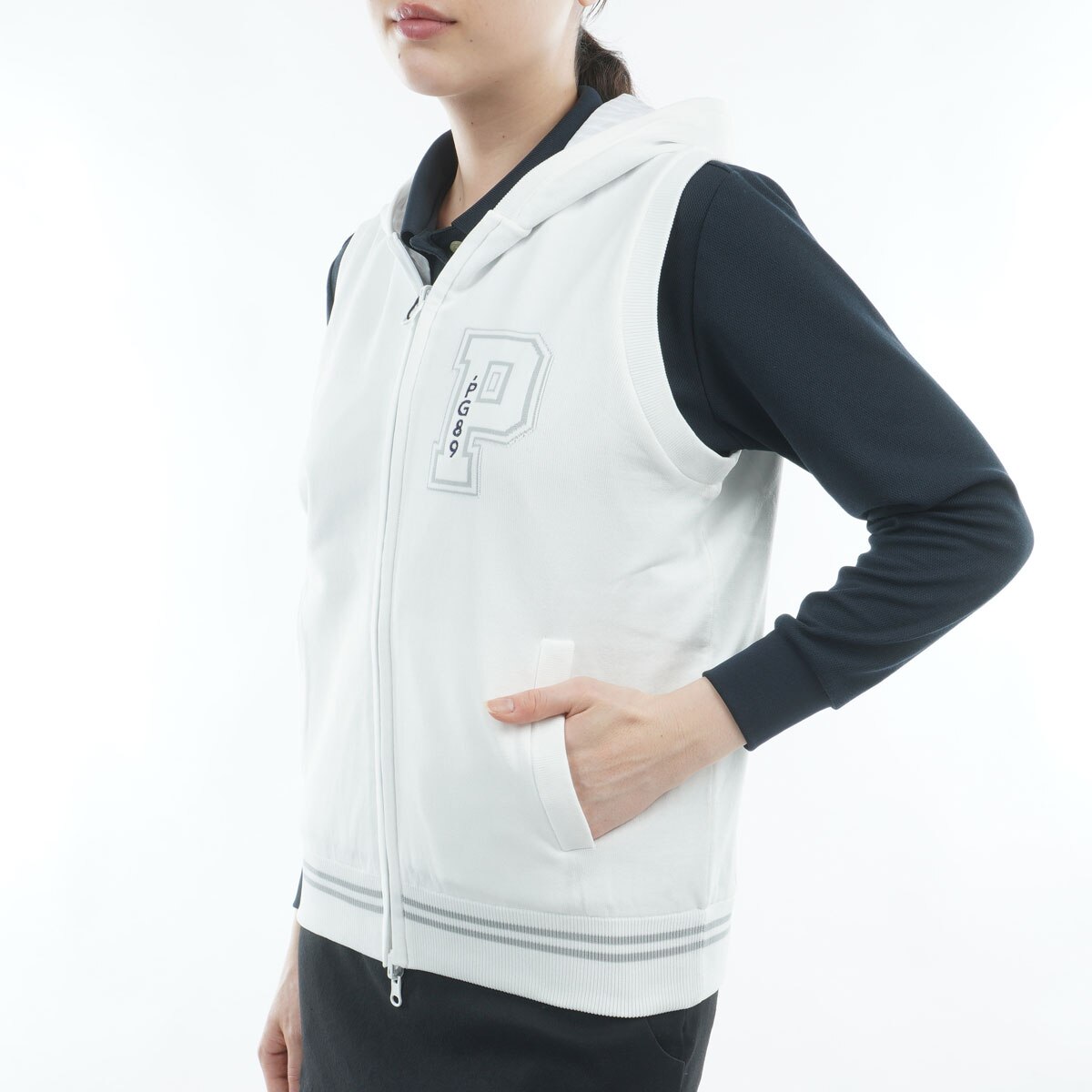 ジャカード リバーシブルニットベスト レディス(ベスト)|PEARLY GATES