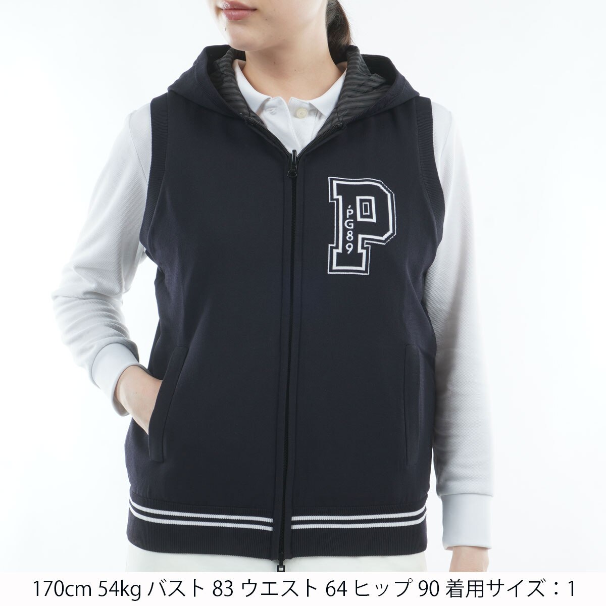 ジャカード リバーシブルニットベスト レディス(ベスト)|PEARLY GATES