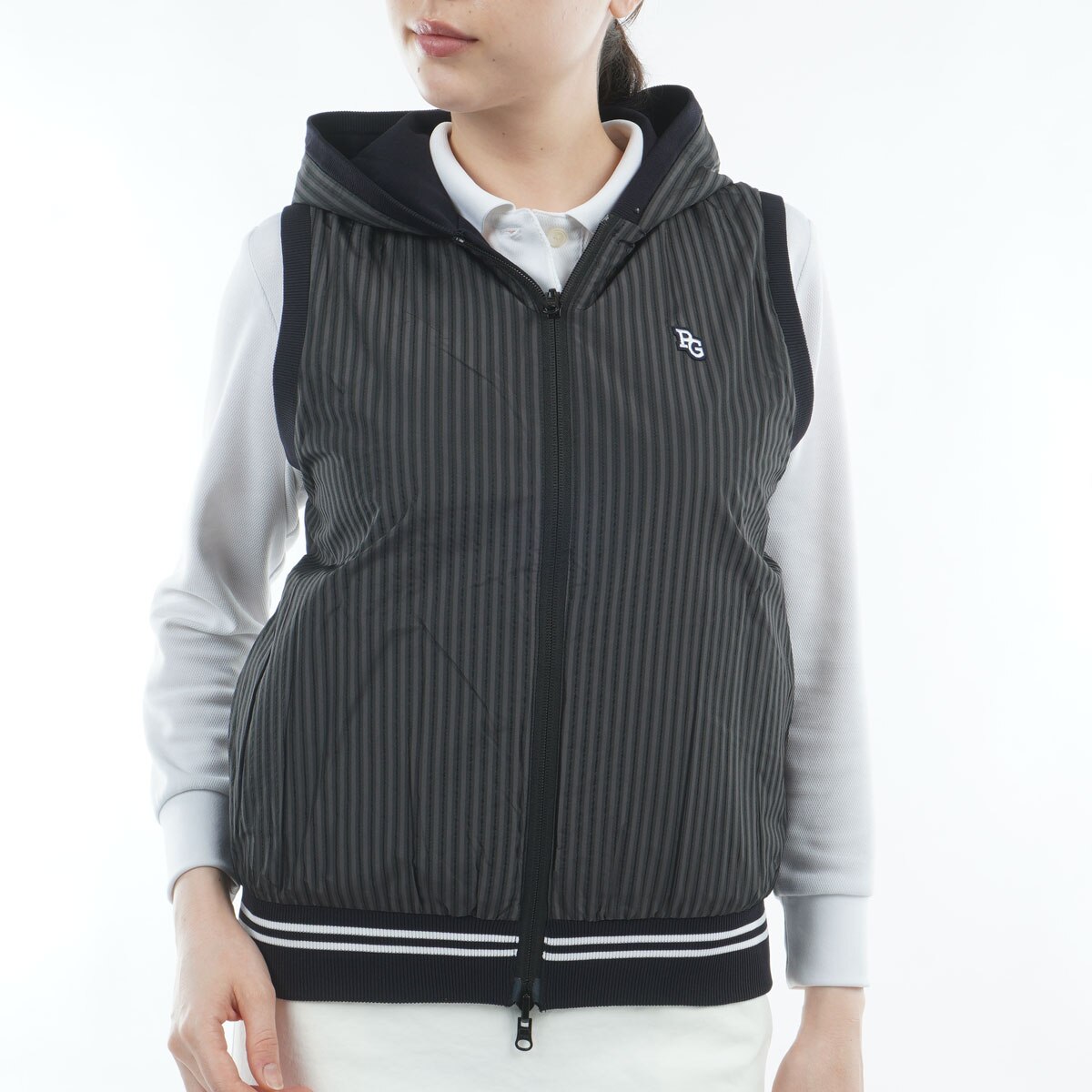 ジャカード リバーシブルニットベスト レディス(ベスト)|PEARLY GATES