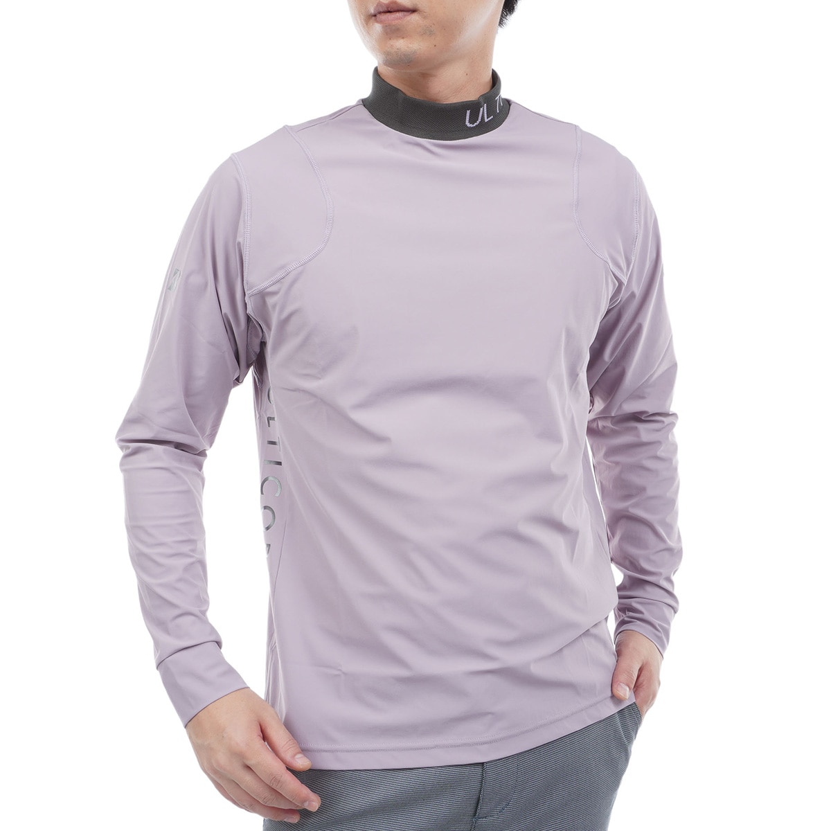 4Dimotion Fit ストレッチ モックネック長袖シャツ(長袖シャツ