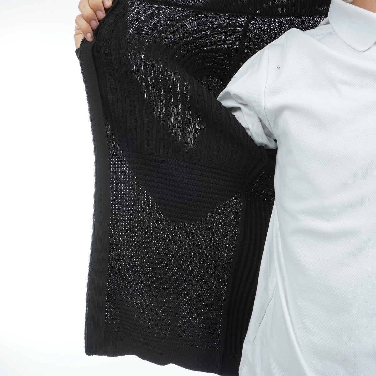 【3L】ULTICORE 長袖前開きセーター 黒 長袖前開きセーター(中間着(セーター、トレーナー))|BRIDGESTONE GOLF